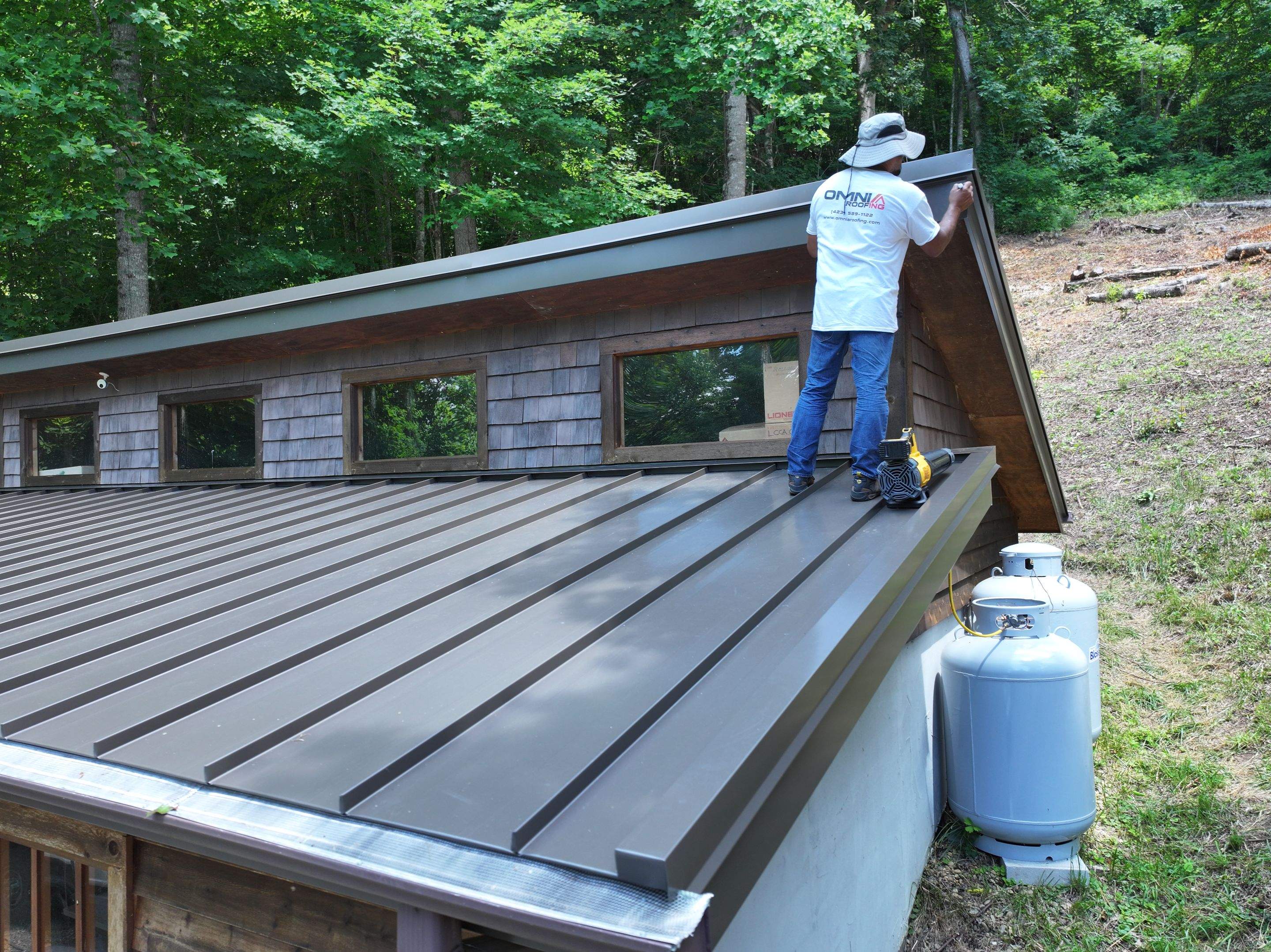 Burnished Slate Standing Seam by Omnia Roofing