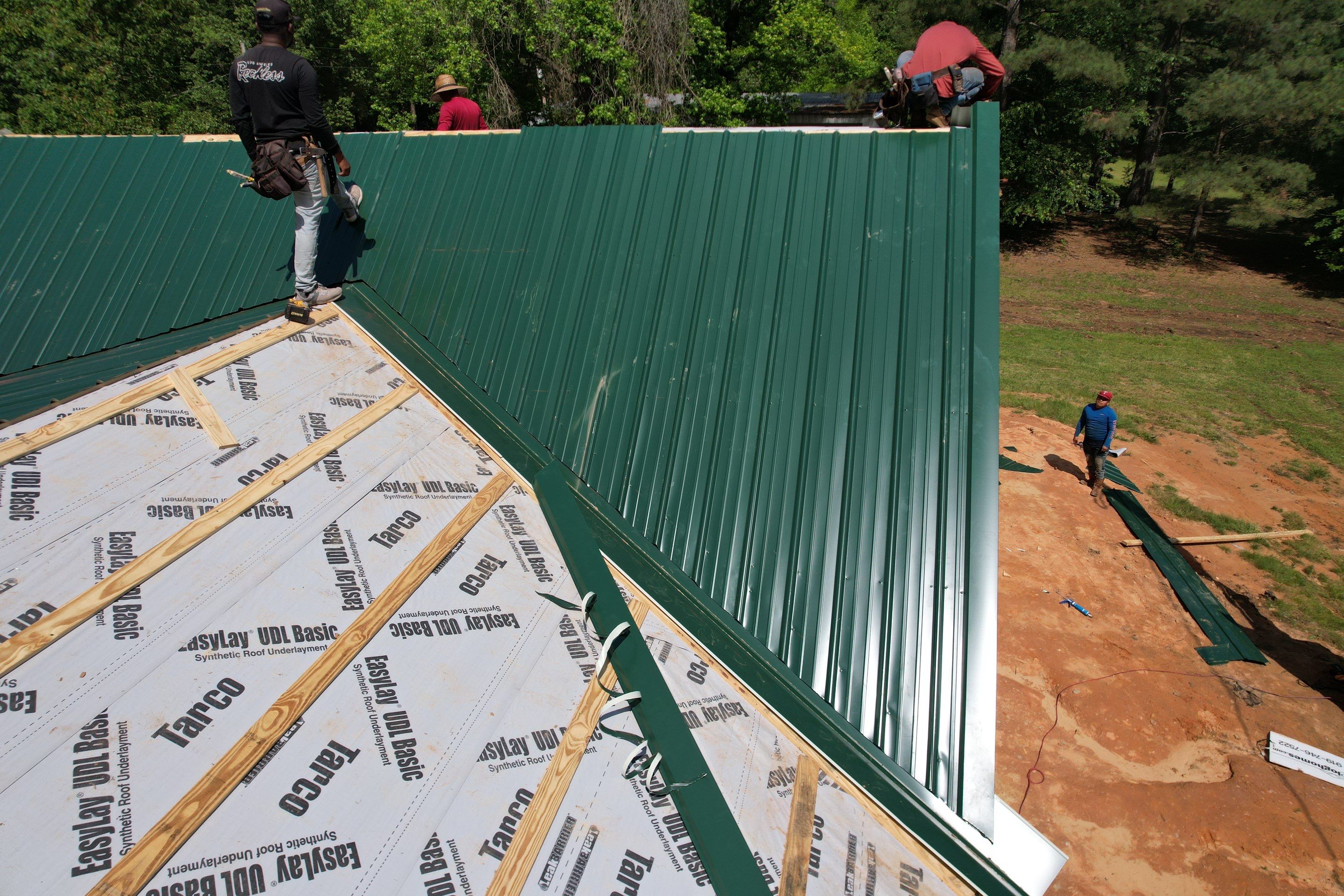 New Home Construction using 29 gauge metal by Hostetler Roofing