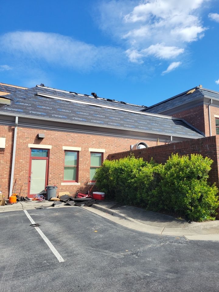 Commercial Roofing Installation using High Grade Asphalt Shingles by Carolina Trophy Roofs