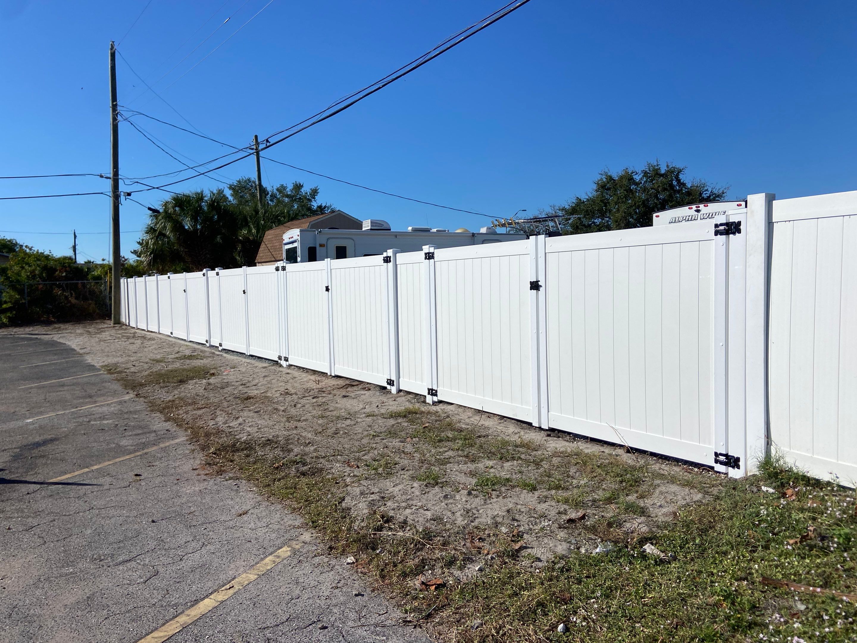 Bradenton FL 6 ft. Tall White Vinyl Privacy Fence  by Asap fence and gates, LLC
