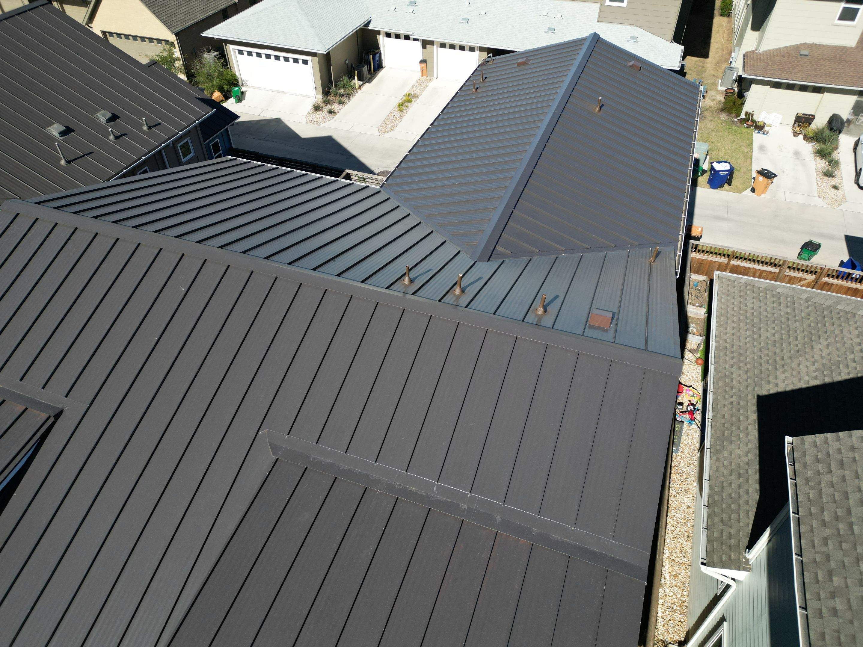 Dark Bronze Standing Seam Metal Roof by RoofsOnly.com
