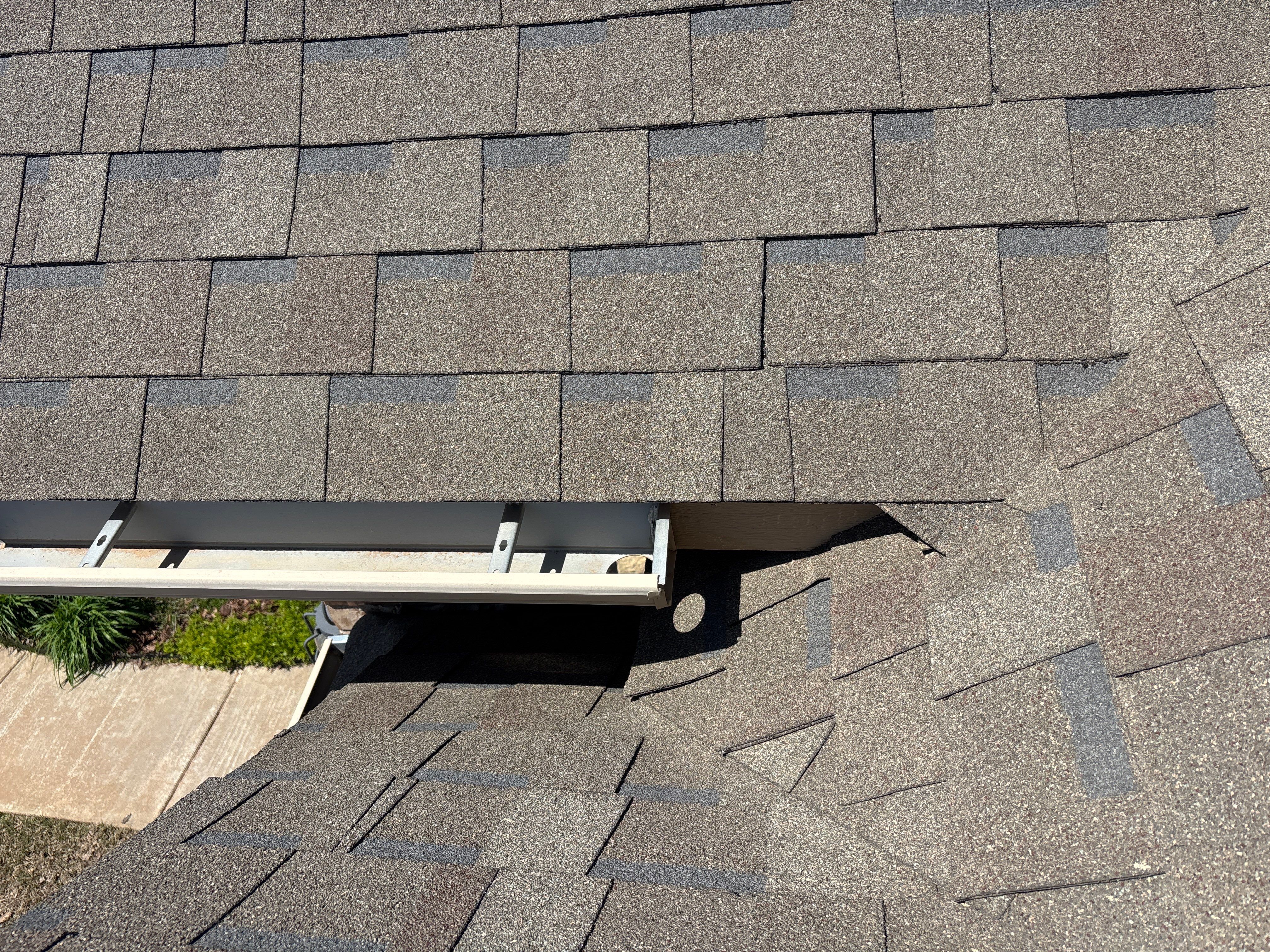GAF Architectural Shingle Roof Replacement and Decking Repair in Mustang by 5Coat Roofing & Construction