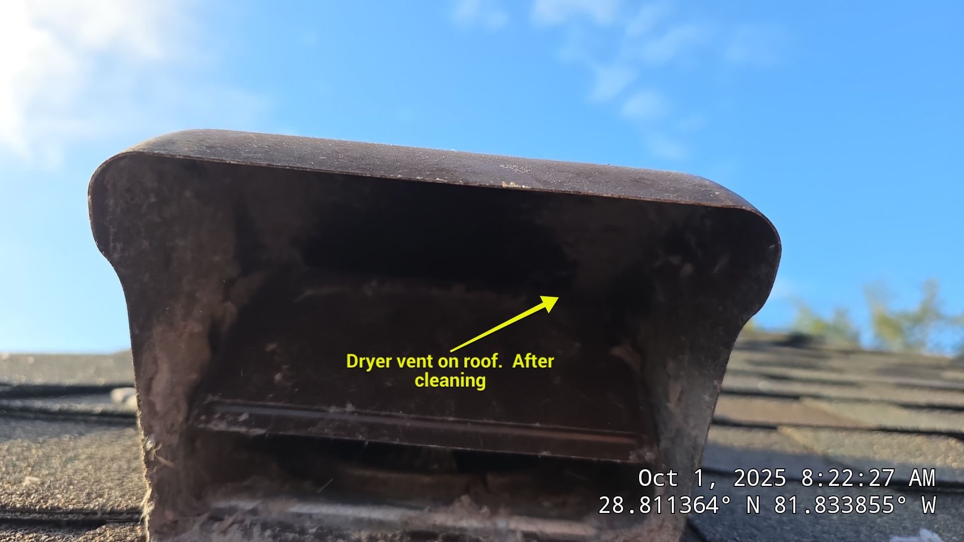 Dirty Dryer Vent in Leesburg by Hygienic Air, Inc