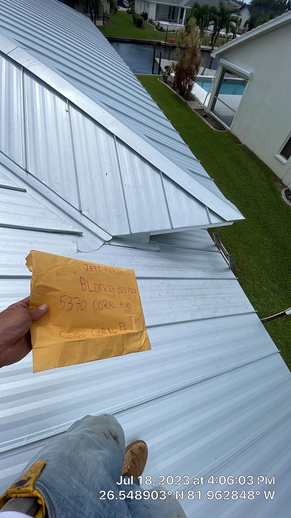 Residential Roofing Installation using Standing Seam Metal by Protek Roofing Heating Air & Solar