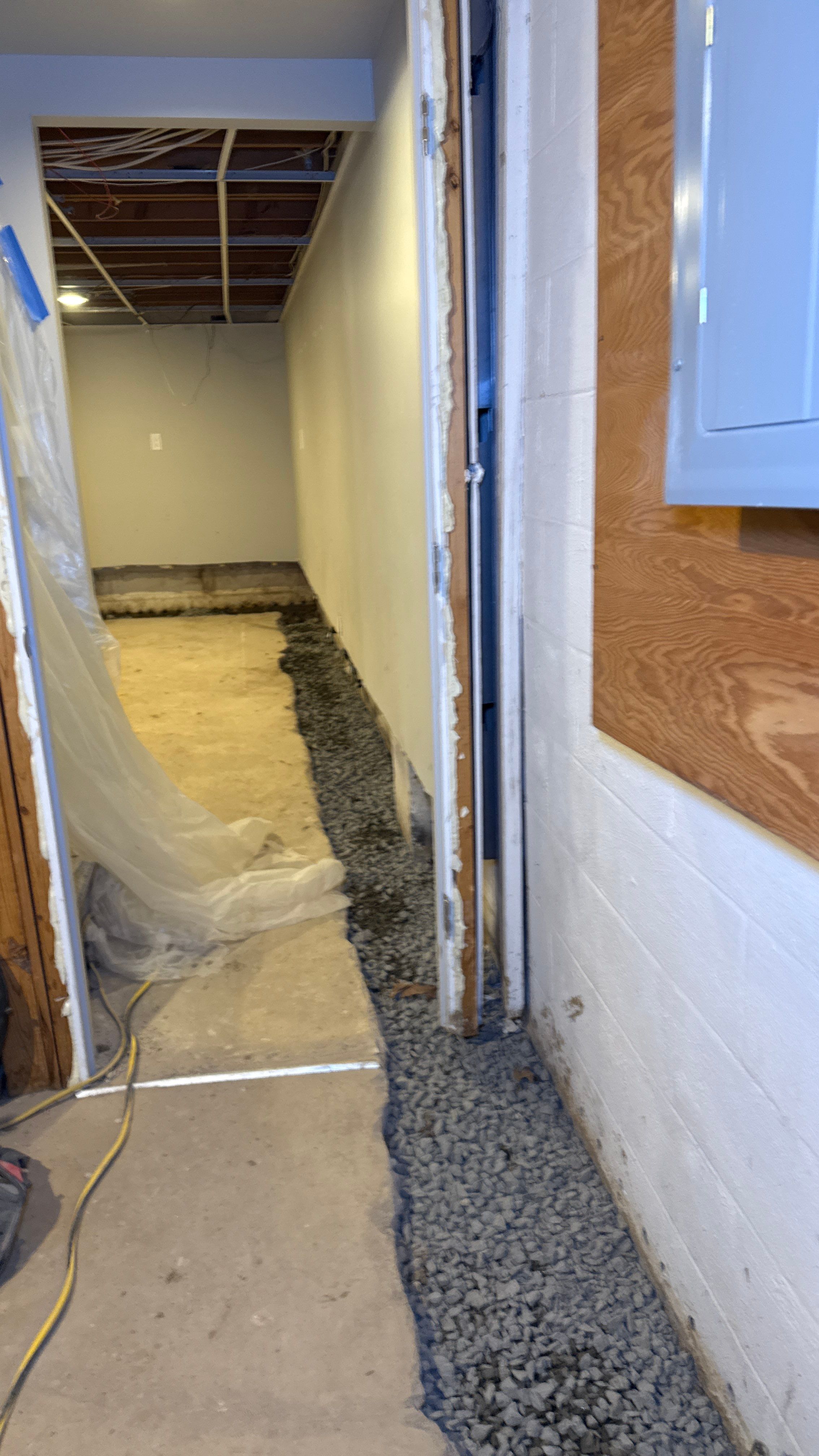 Interior French Drain in Princeton, NJ by Pure Service Pro, LLC 