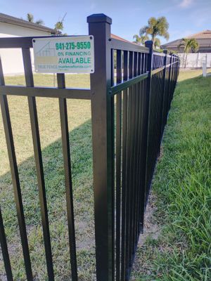 Bronze Aluminum Fence in Cape Coral