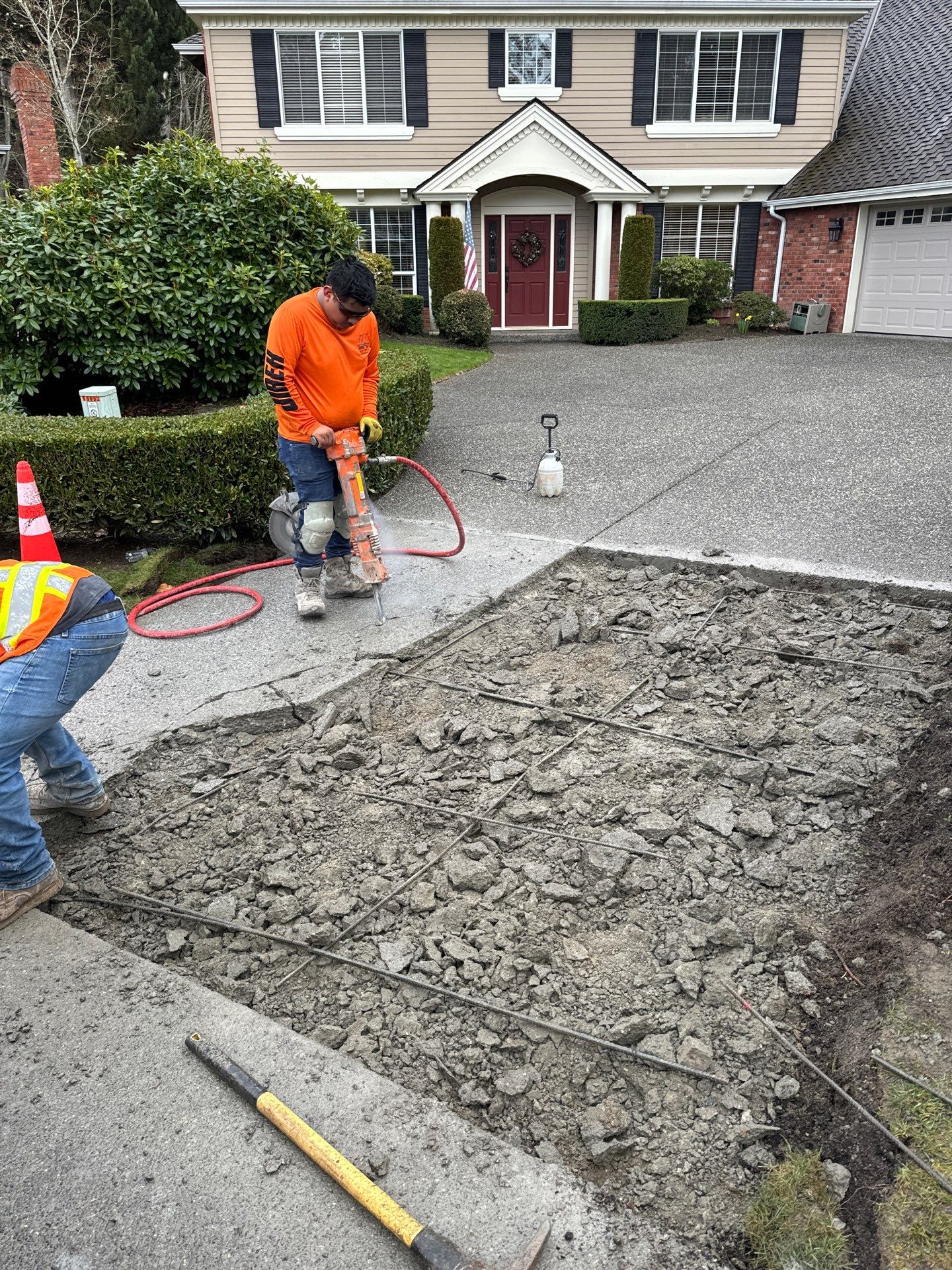 Concrete Driveway Patch Repair & Sealer | Mukilteo  by Jireh Asphalt & Concrete Inc 