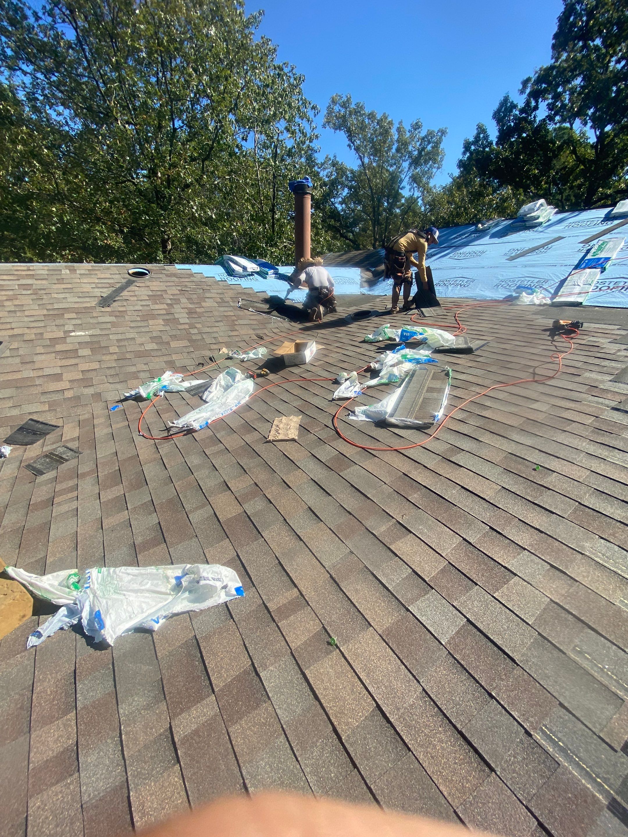 Residential Shingle Reroof using Malarkey Vista by Hostetler Roofing