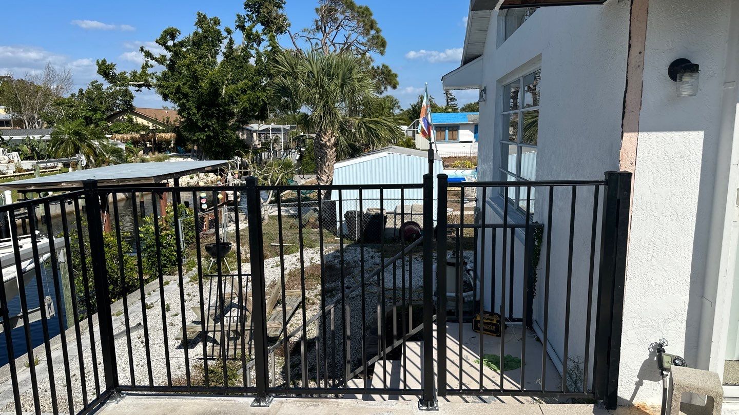 Aluminum Fence Installation using 2 Rail Aluminum Fence by Asap fence and gates, LLC