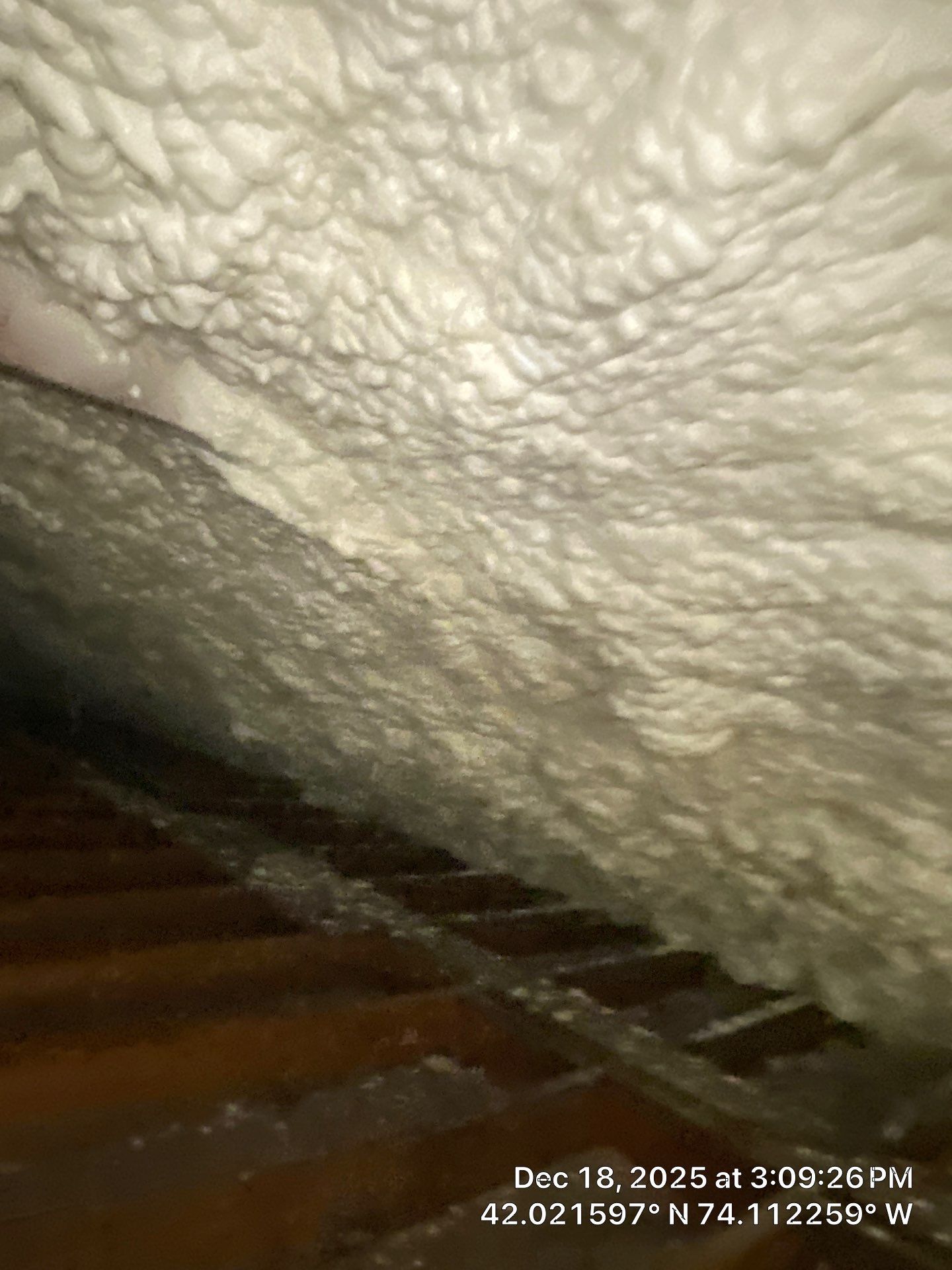 Attic Insulation using open cell spray foam by NYS Foam & Energy