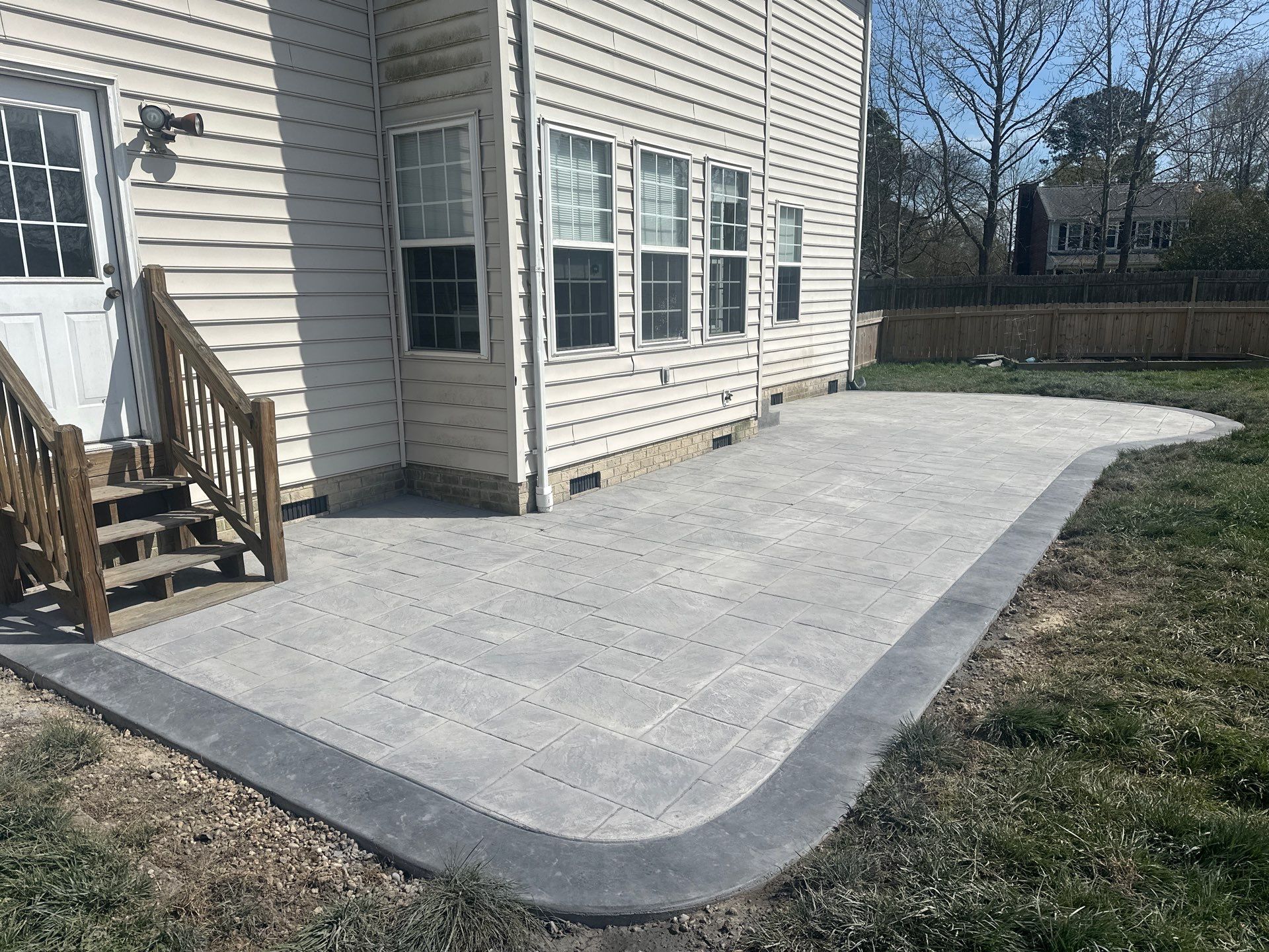 Project in Virginia Beach by Sam The Concrete Man Virginia Beach