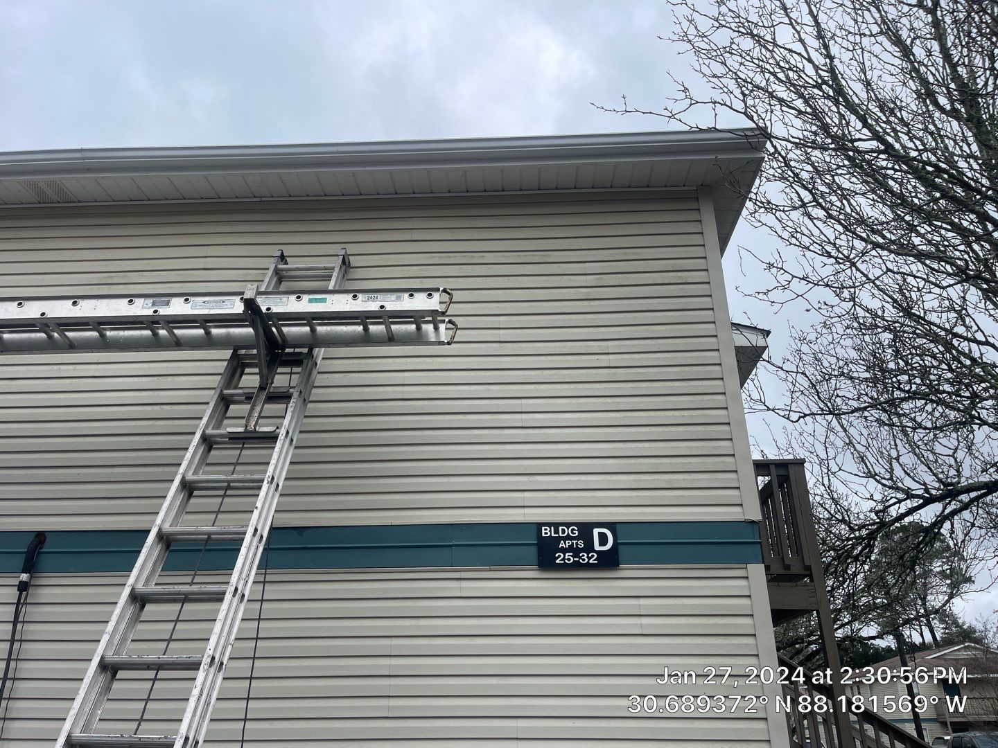 Robin Woods Apts. Bldg. D - Exterior Repairs by American Roofing & Construction LLC