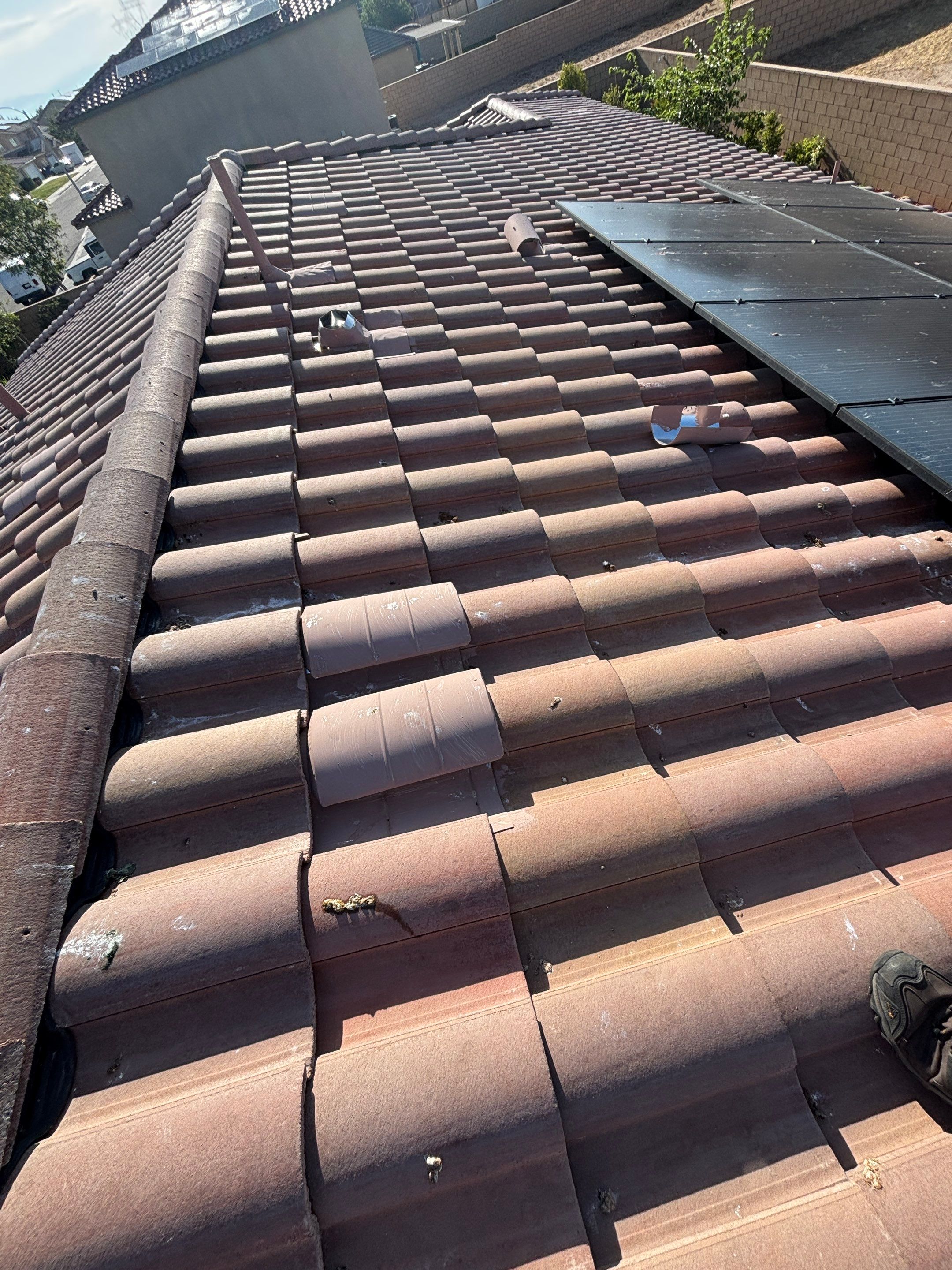 Bird Proofing Project in Victorville Ca by Palm Coast Solar Cleaning