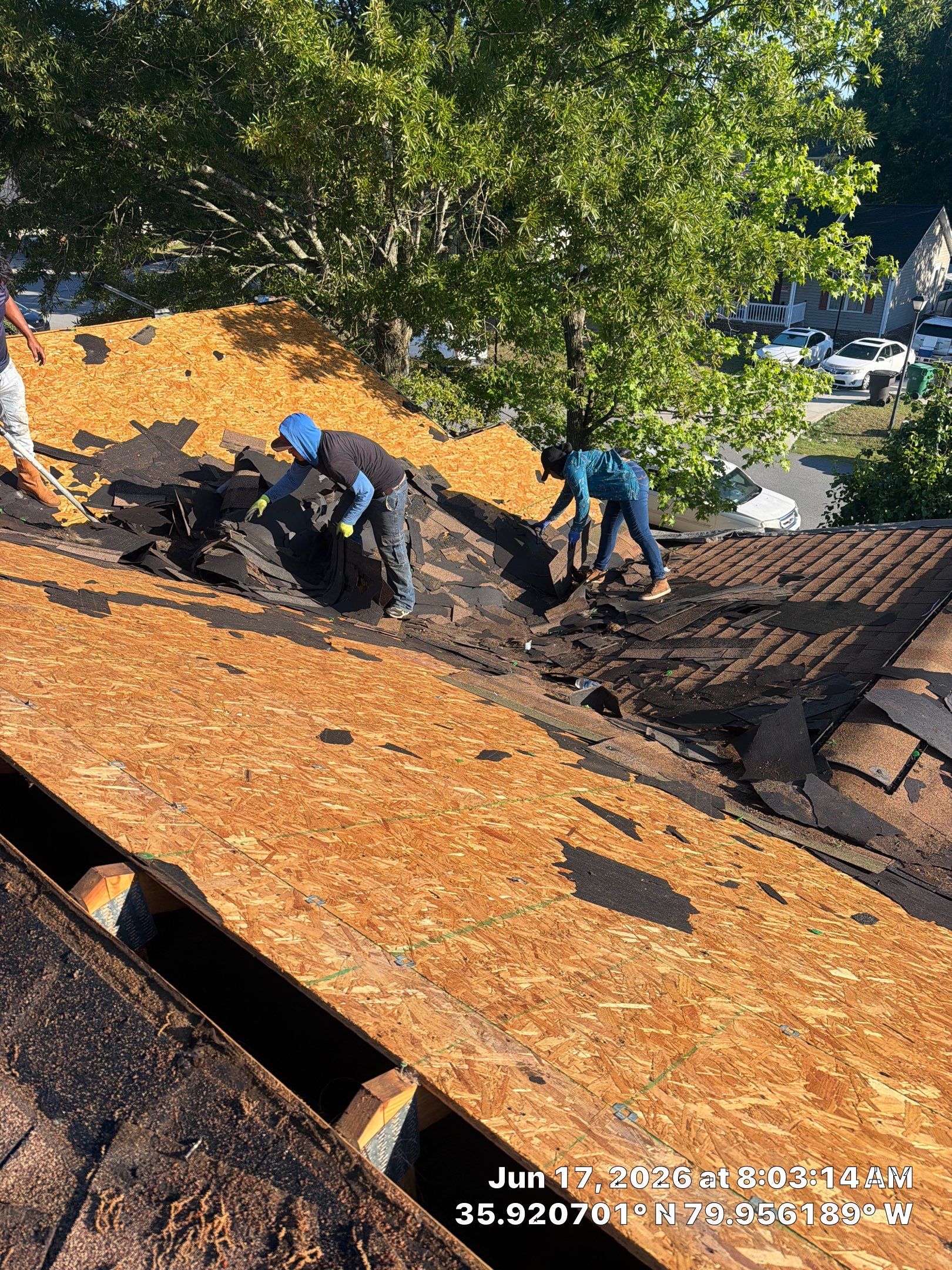 Roof replacement and interior repair by hail and wind damage by Just Brilliant Restoration JBR