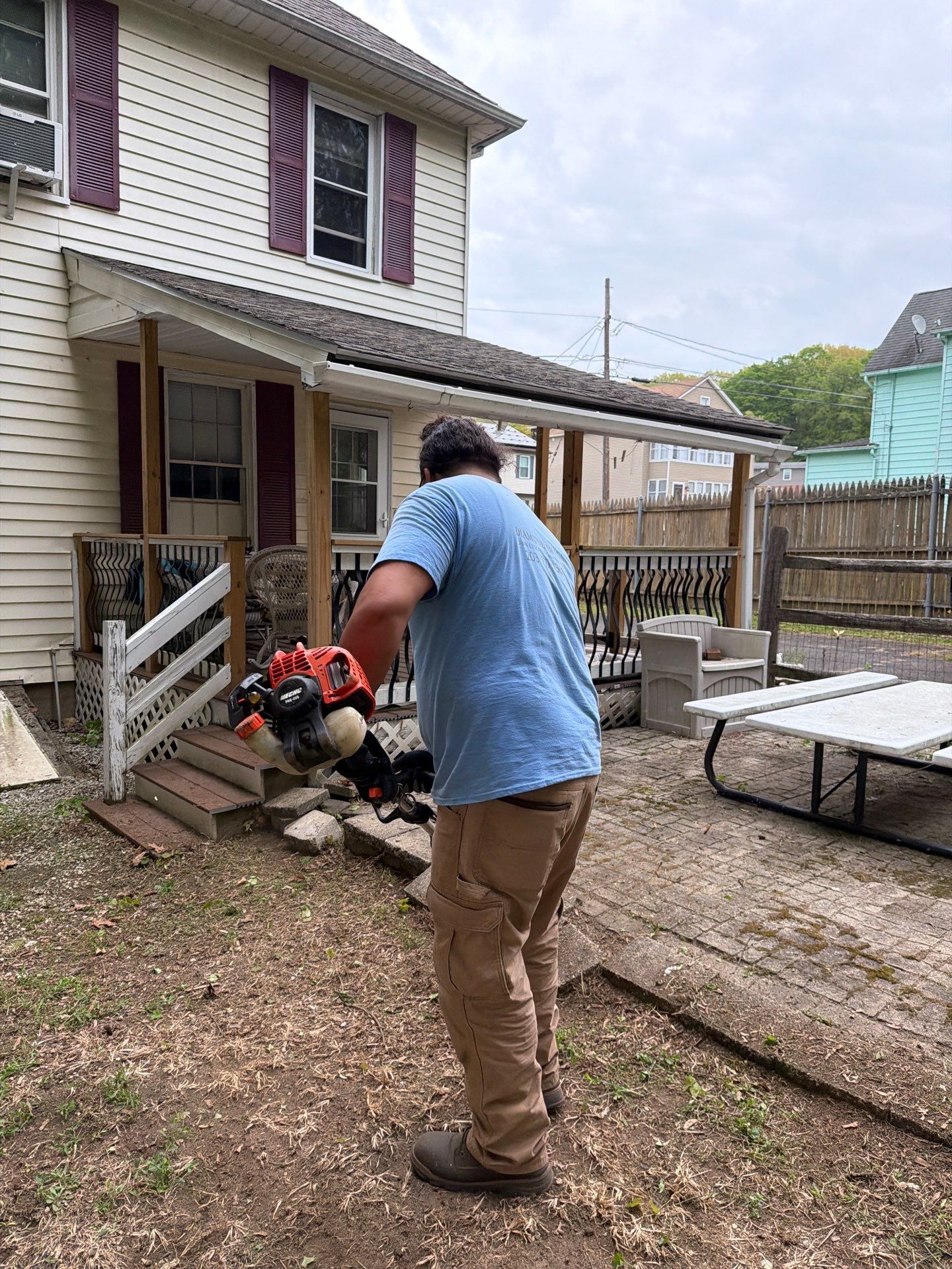 Residential Spring Cleanup and Fence Line Trimming in Seymour by Diamond Image LLC