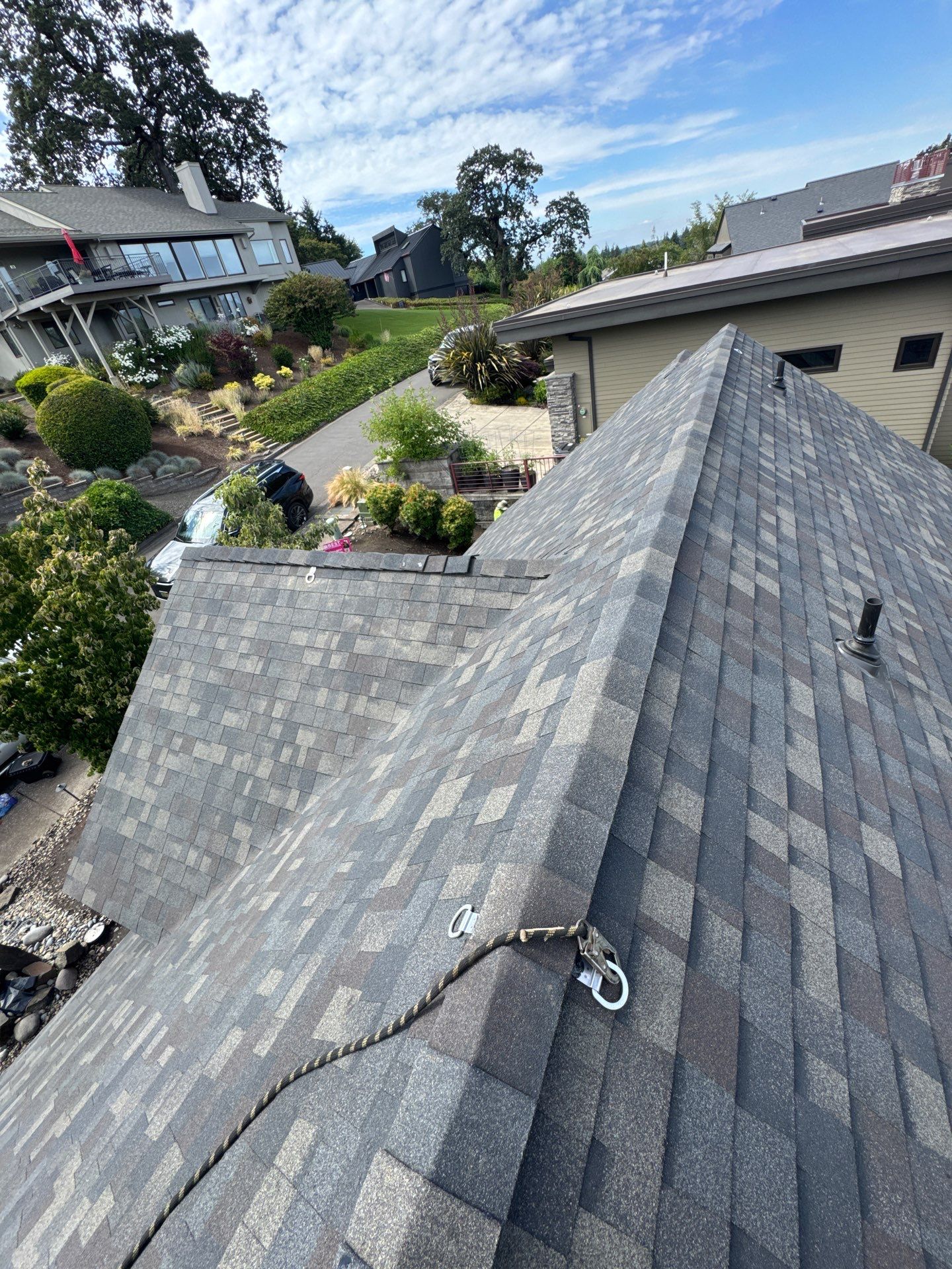 Complete Architectural Shingle Reroof and OSB Decking Repair in Eugene by BEST Roofing & Waterproofing