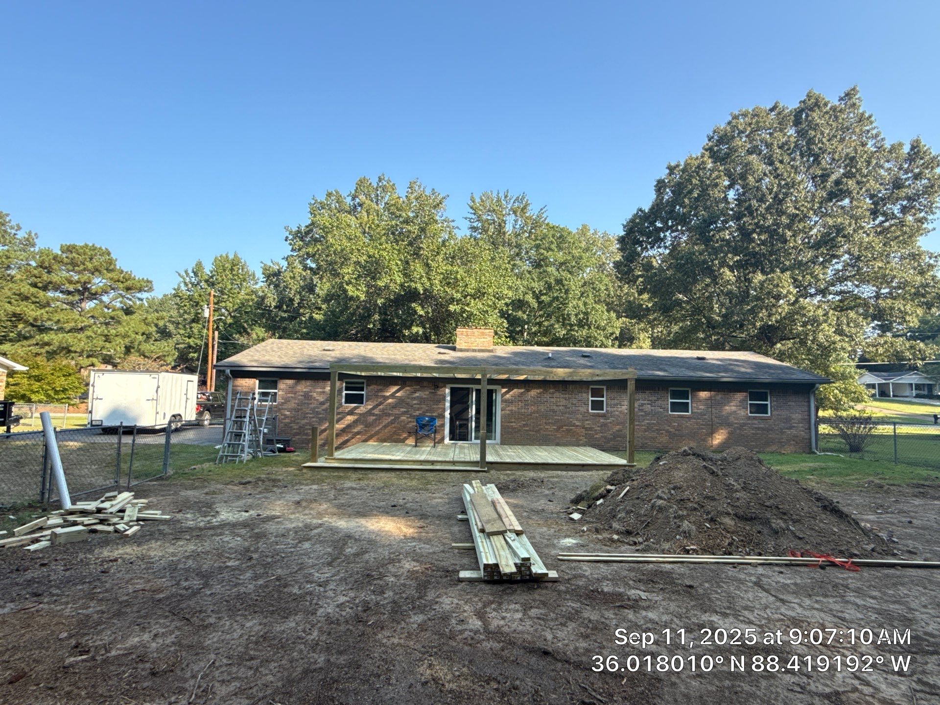 Front Entry Enhancements and a Back Deck Upgrade by Elite Proscapes LLC