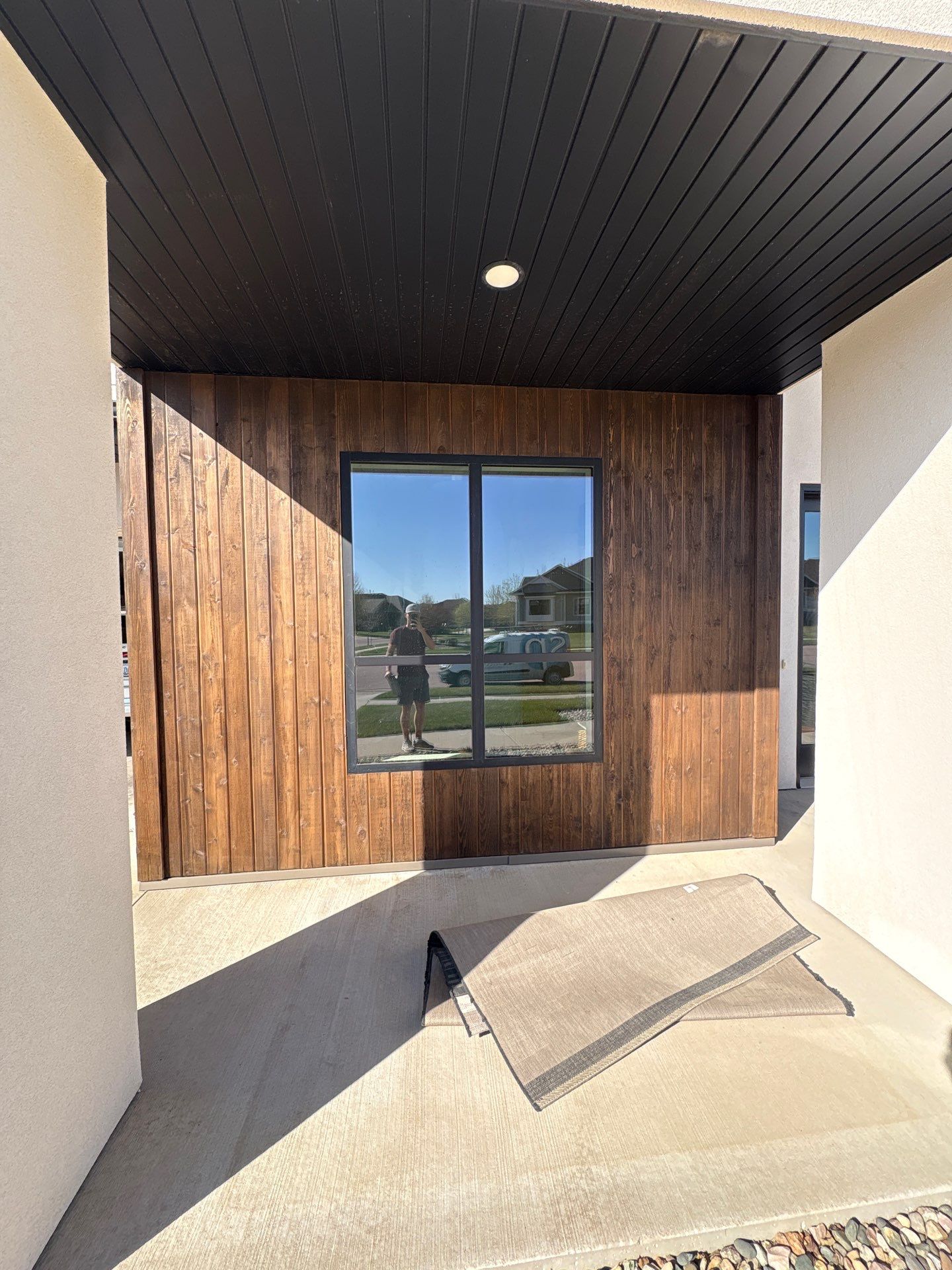Modern Residential Exterior Painting and Door Refinishing in Sioux Falls by Select Painting, Coatings & Garage Cabinets