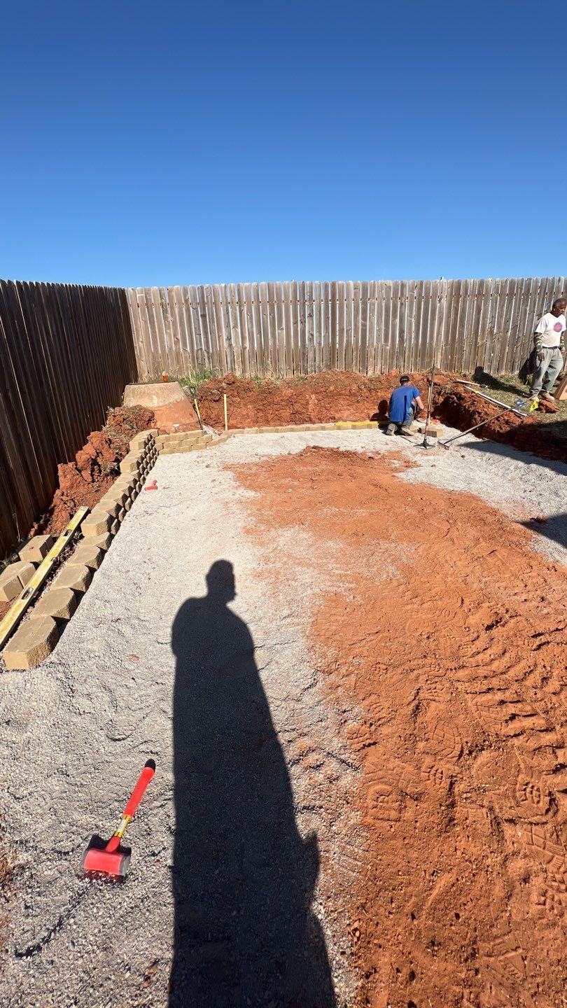 Retaining wall / Playground by Clays Services Inc