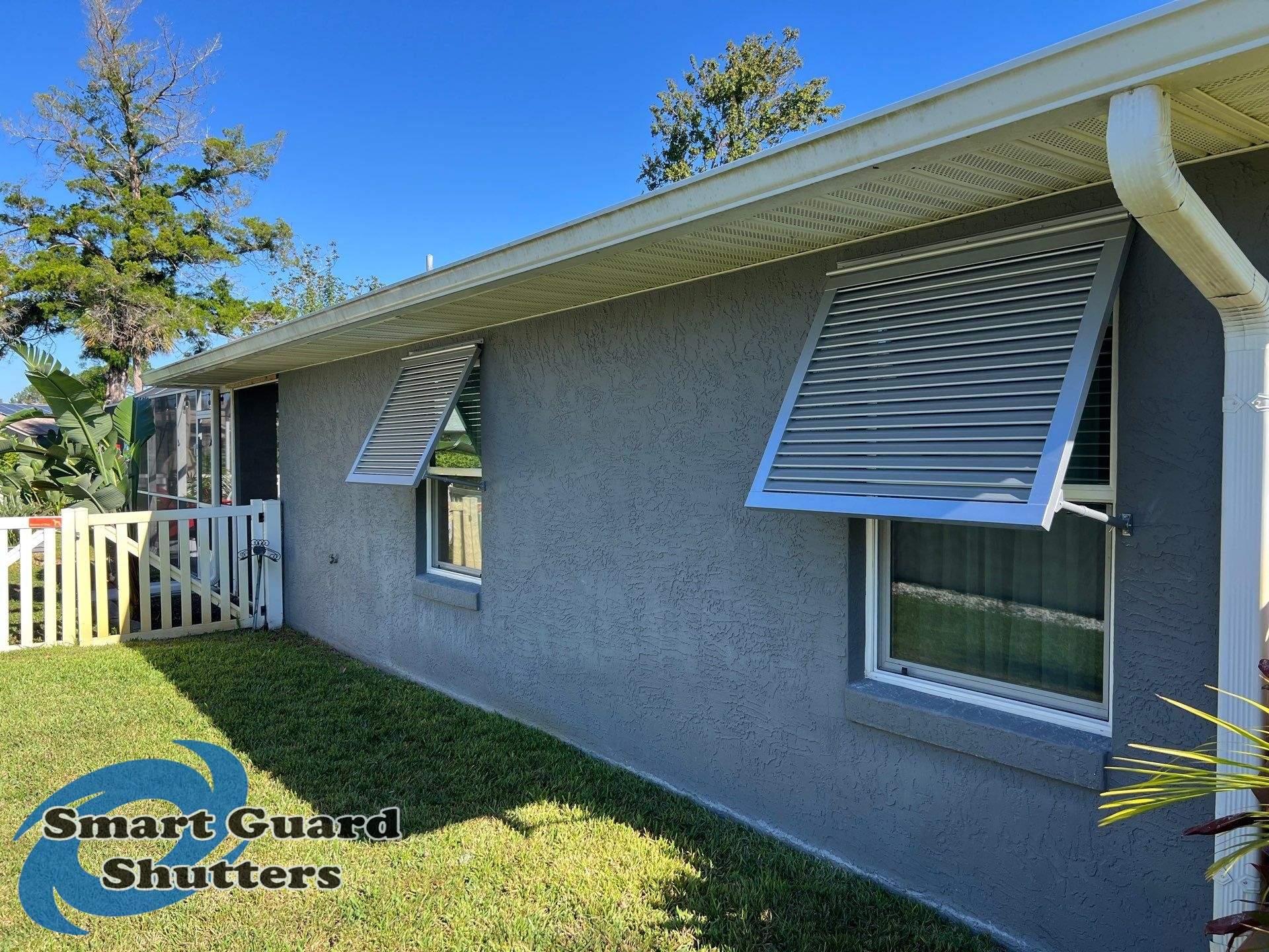 Decorative Bahamas in White Aluminium by Smart Guard Shutters