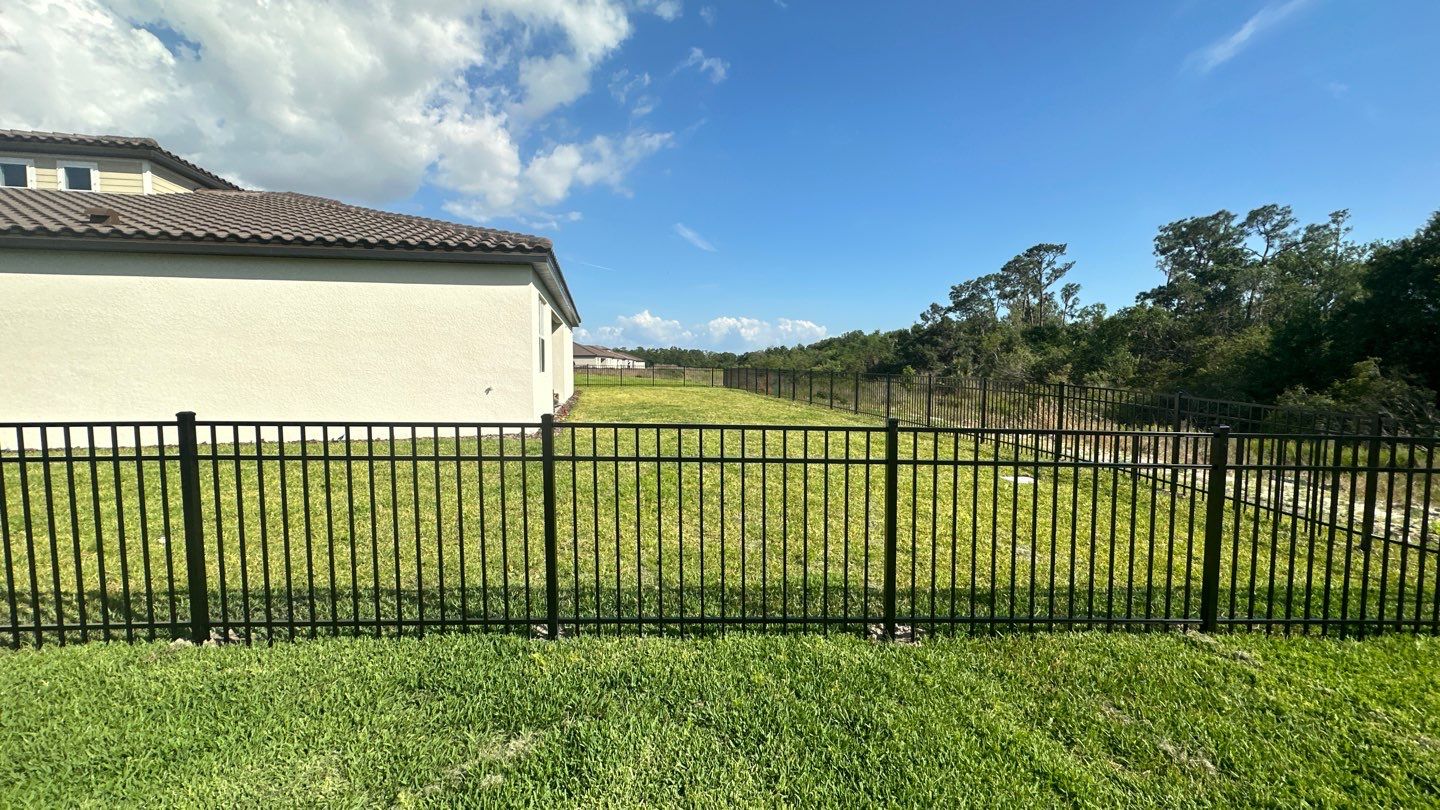 Aluminum Fence Installation using Black 3 Rail Aluminum Fence by Asap fence and gates, LLC