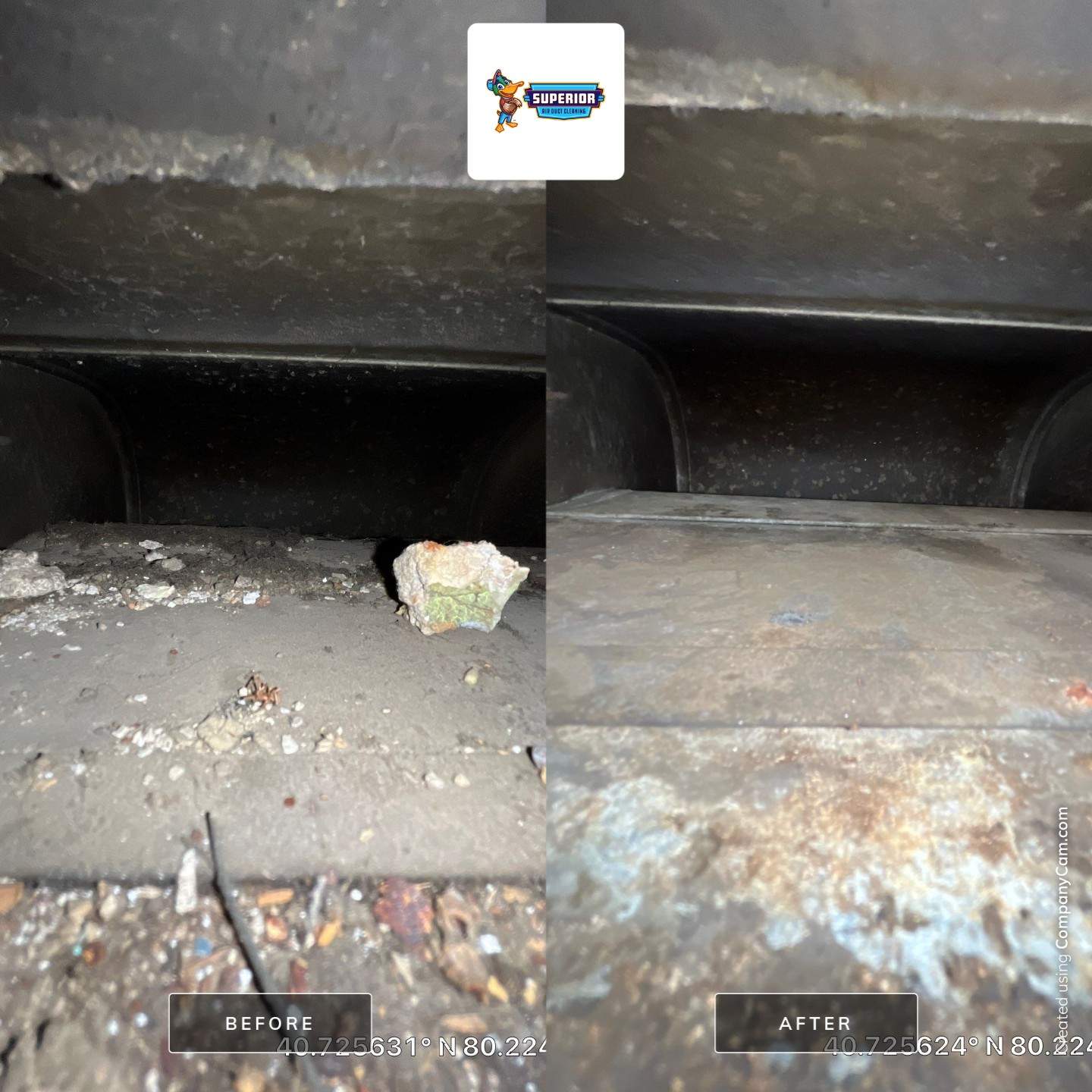 Air Duct Cleaning With a Vacuum Truck in Rochester, PA by Superior Air Duct Cleaning