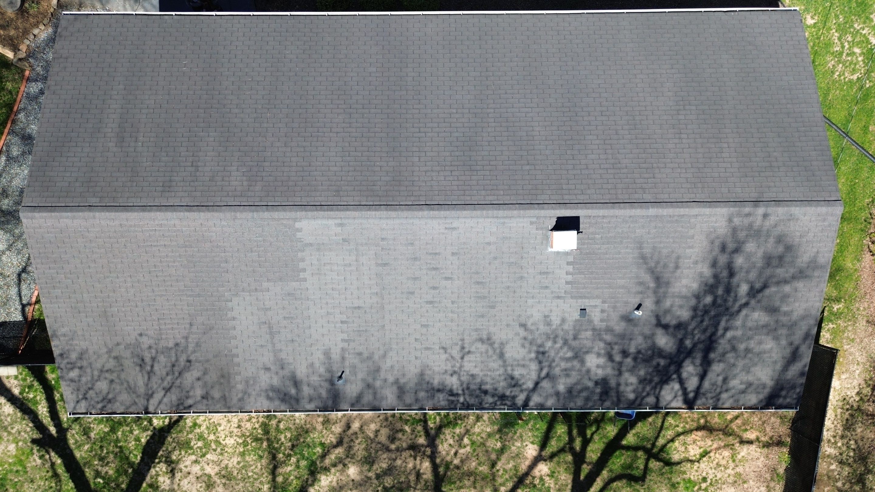 Roof and gutter replacement by hail and wind damage by Just Brilliant Restoration JBR