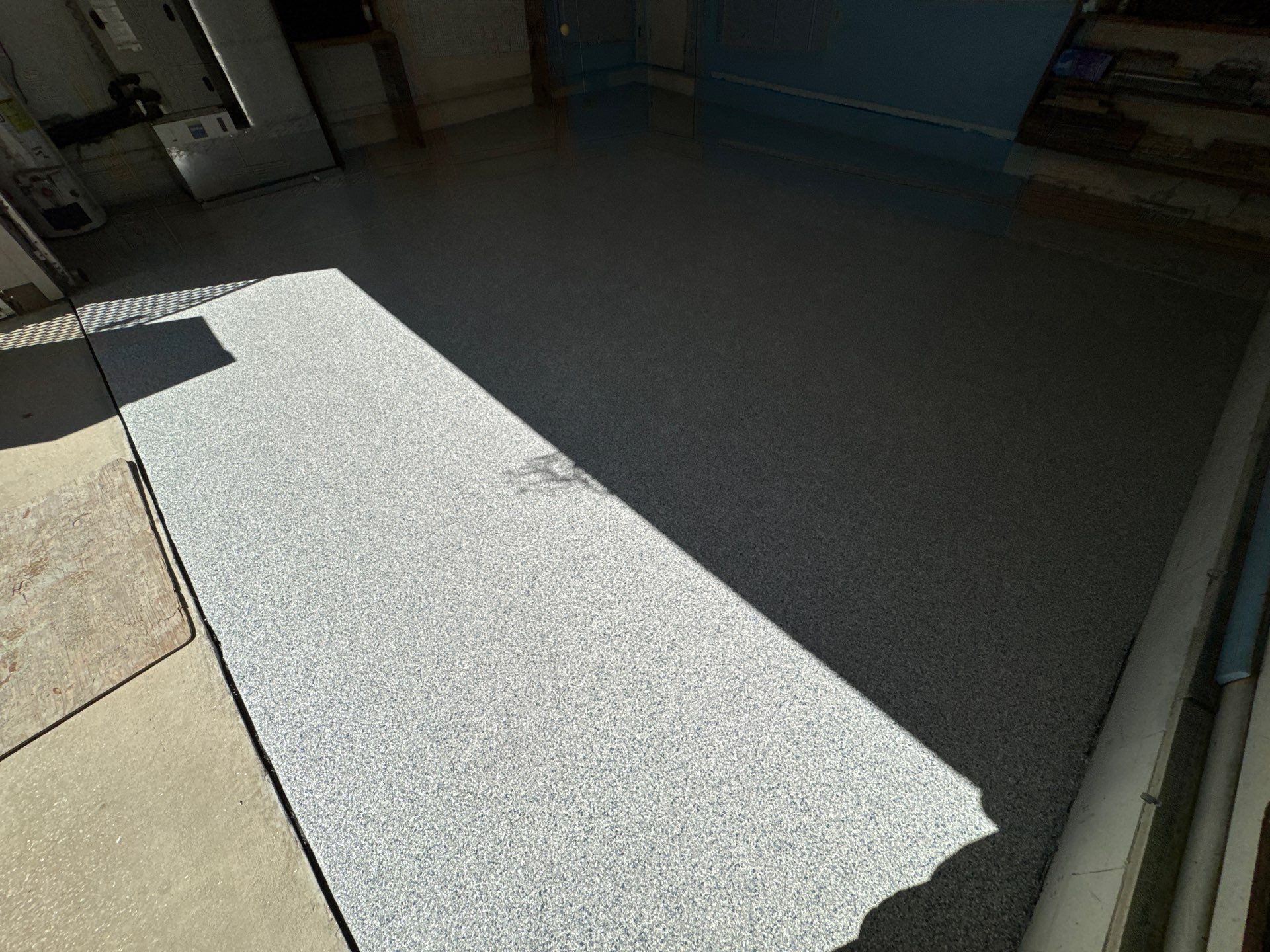 Garage Project in Gainesville, FL in Tidal Wave by Cross Creek Concrete Coatings