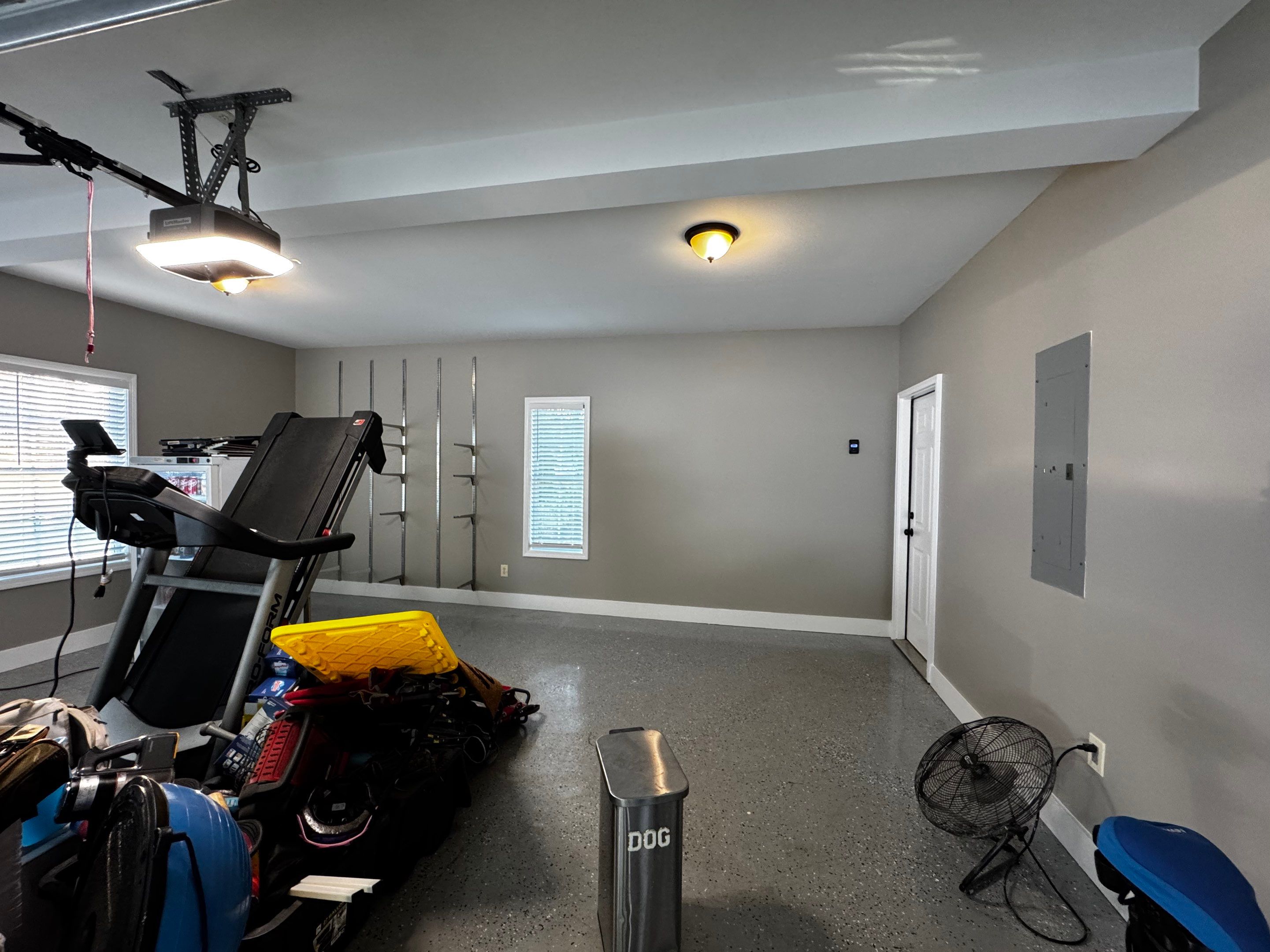 Garage Interior Painting and Drywall Repair in Monroe by PGP Surface Solutions, LLC