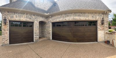 Martin Wood-Grain Garage Door Installation in Flower Mound