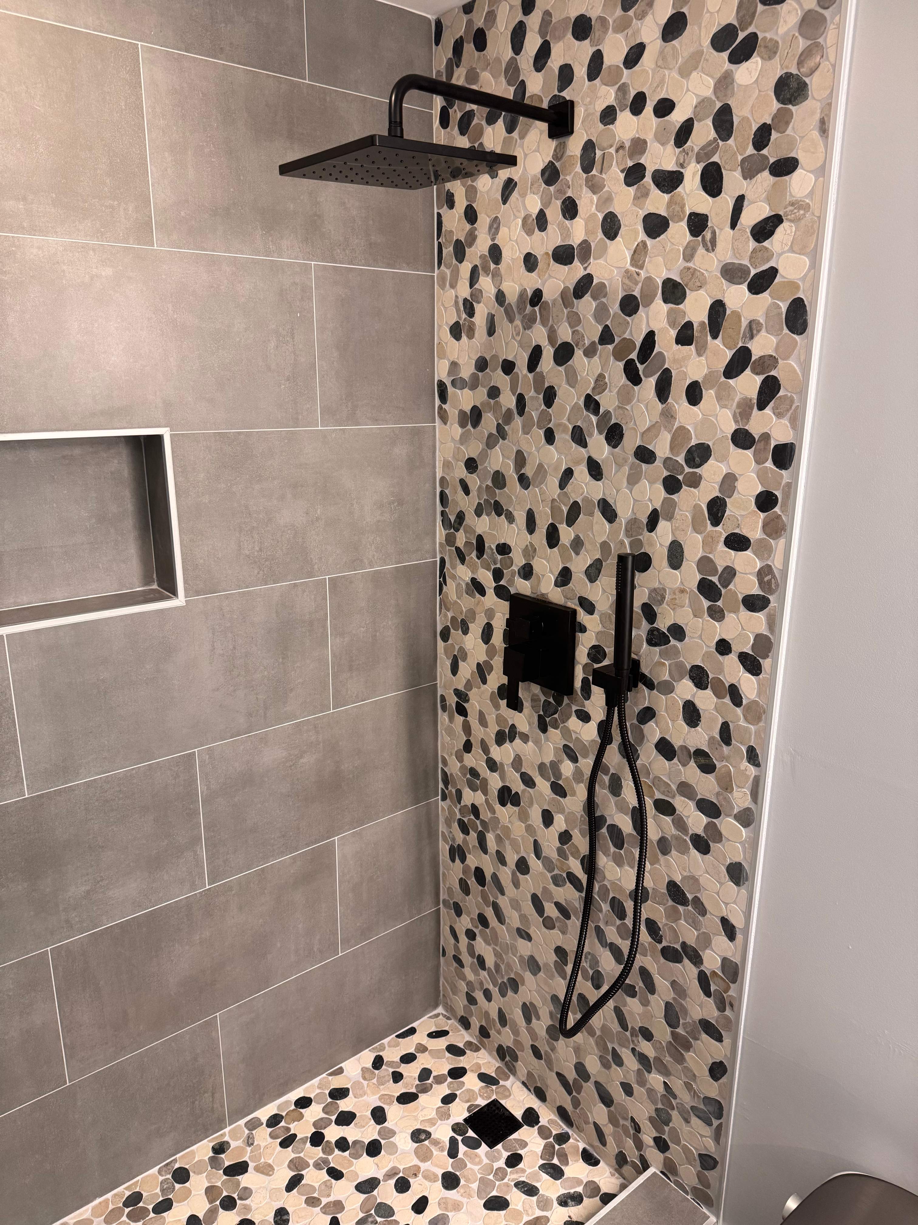 Basement bathroom renovation by Prudencio