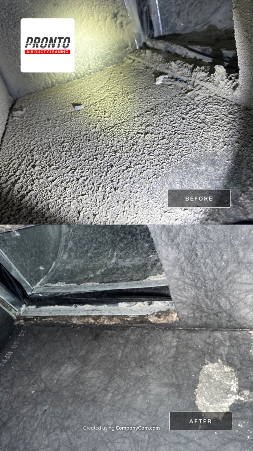 Air duct cleaning using Hypervac by Pronto Air Duct Cleaning