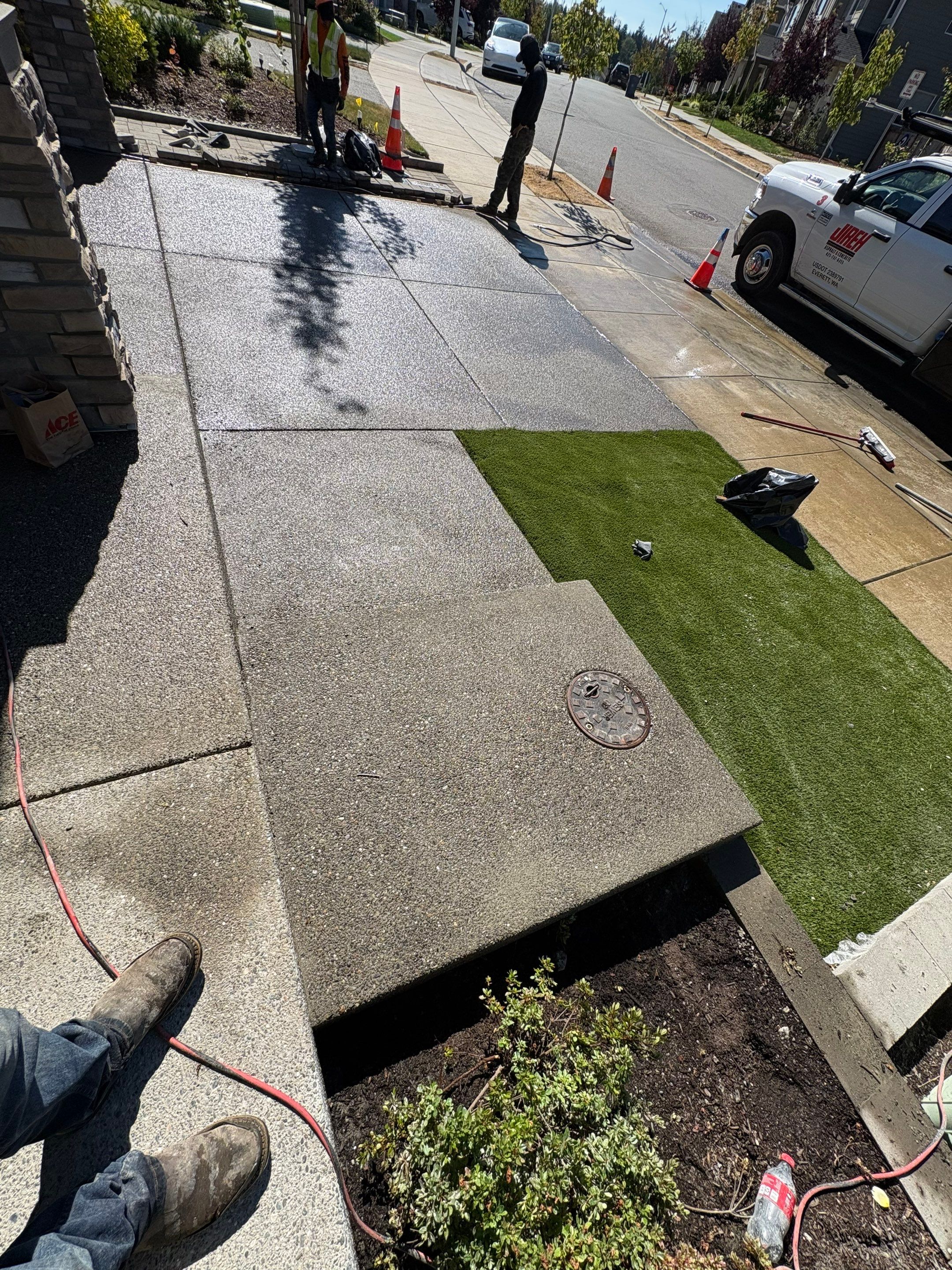 Concrete Driveway Makeover | Snohomish  by Jireh Asphalt & Concrete Inc 