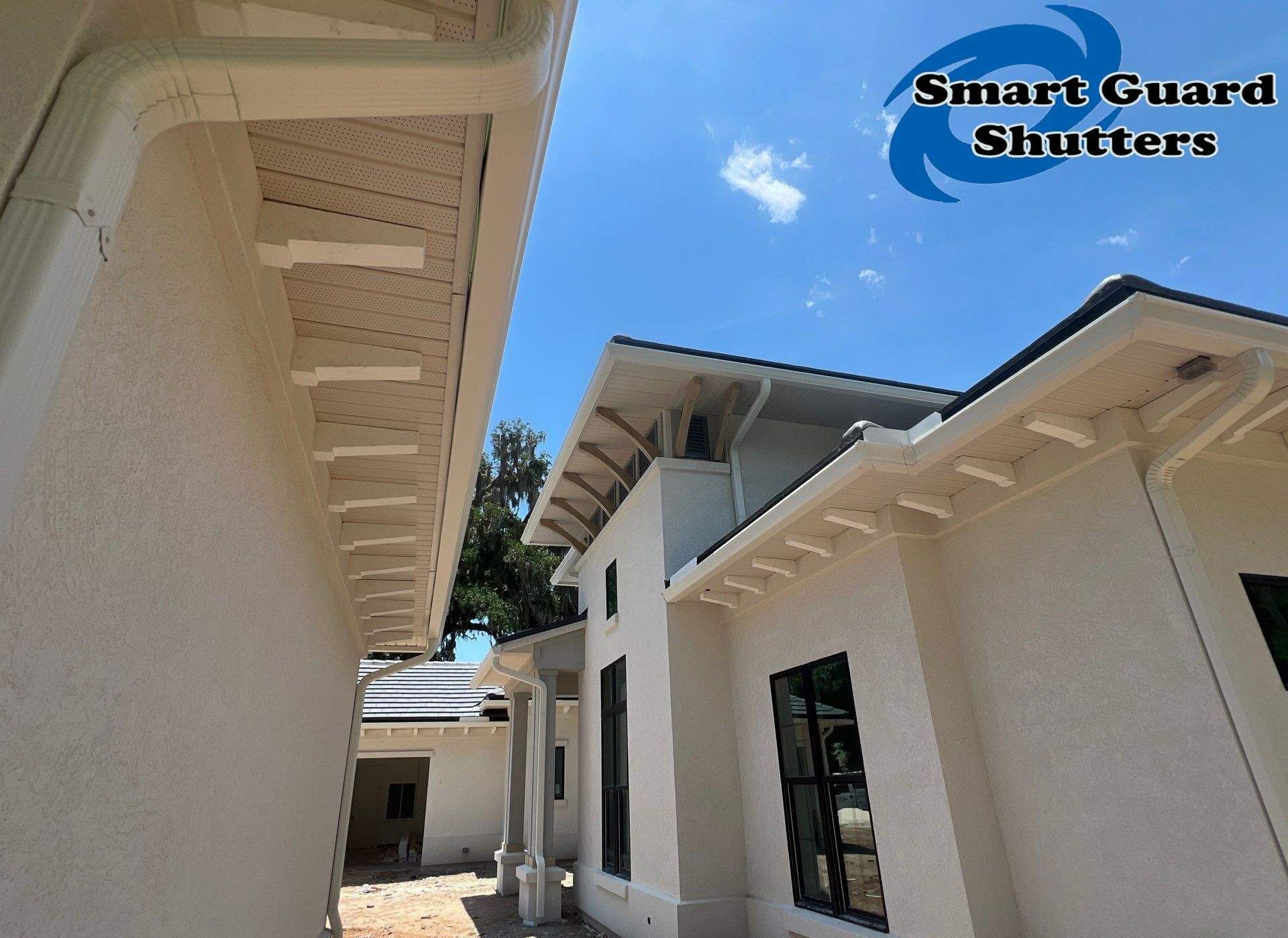 Decorative Bahamas in Squirrel Grey by Smart Guard Shutters