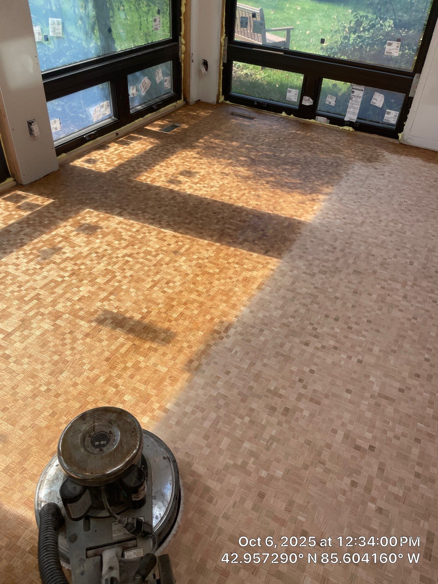 UNIQUE MID CENTURY MODERN Square Wood Tile Floor by RTBaldwin Hardwood Floors