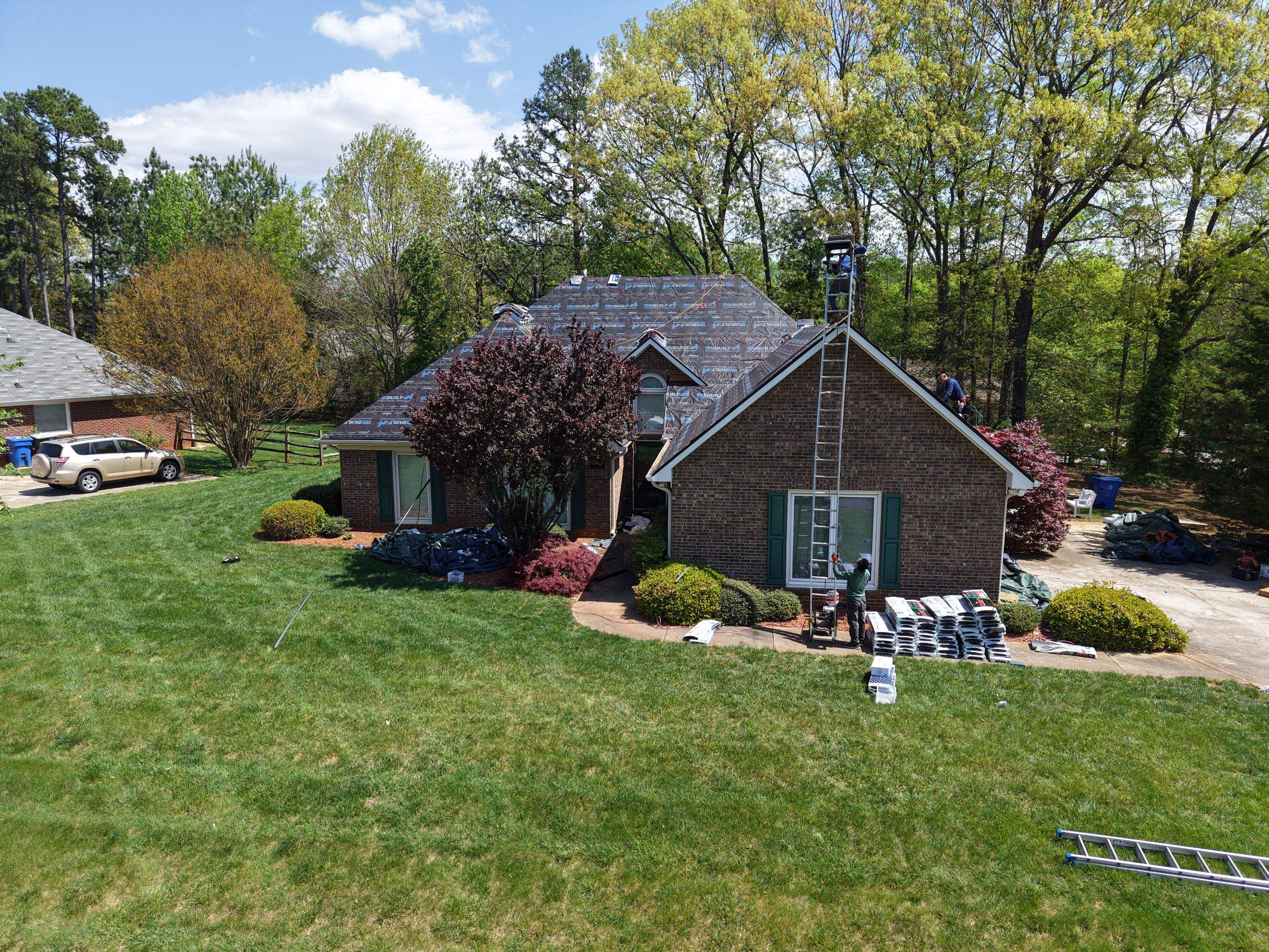 Residential Roofing Installation using TAMKO TITAN XT Rustic Black by RISE Roofing & Restoration, LLC