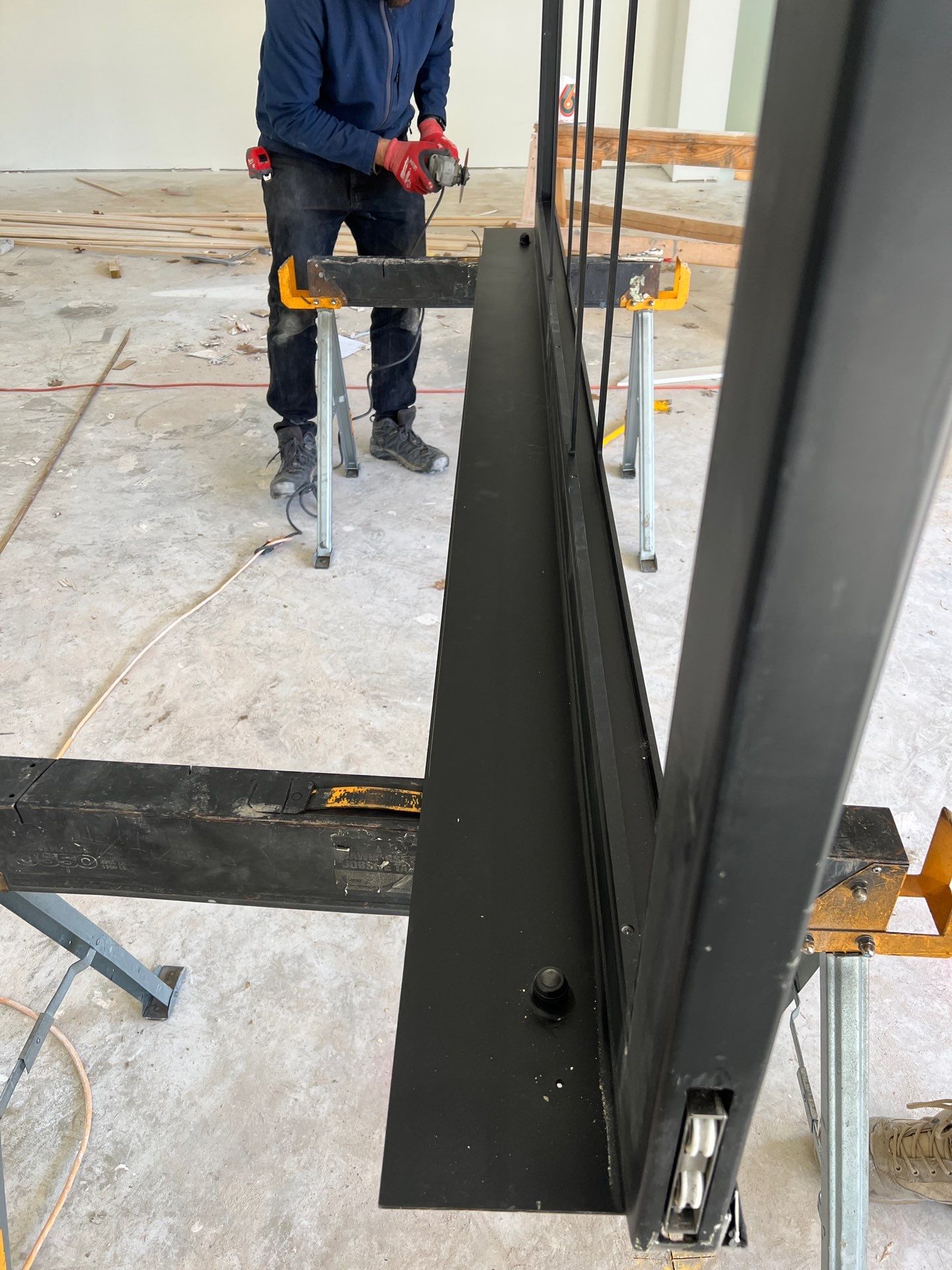 Custom 6-Panel Bi-Parting Sliding Pocket Door Installation in Dallas by Solara Custom Living