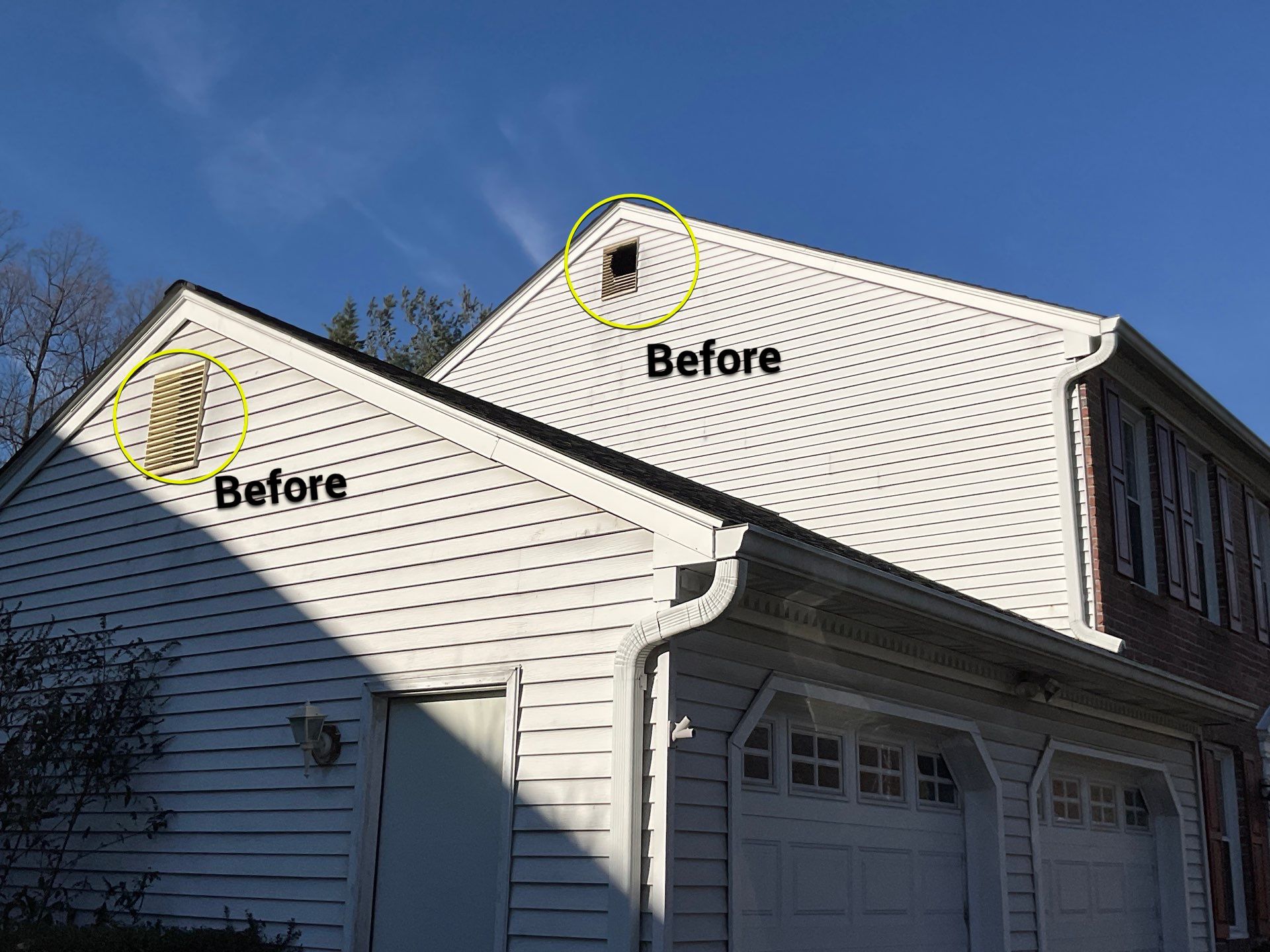 Installed new gable vent by Alpha Design Services