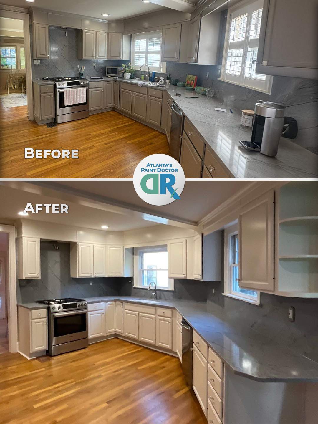 Ktichen Transformation in Atlanta by Atlanta's Paint Doctor