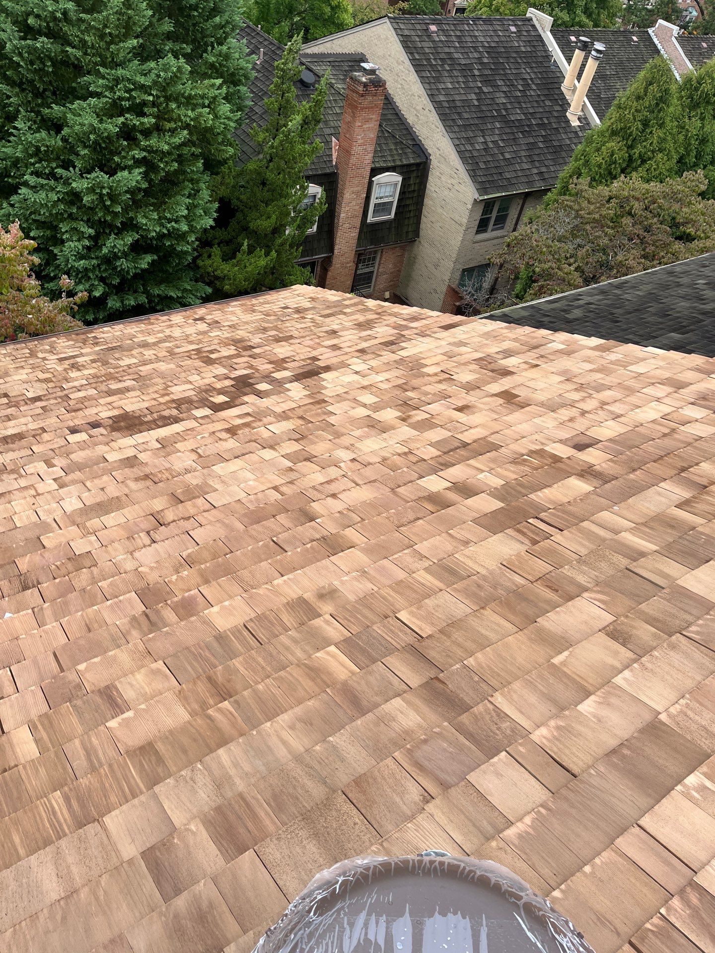 Arlington: Residential Roof Replacement with Perfection CCA-Treated Cedar Shakes by RM Banning, Inc.