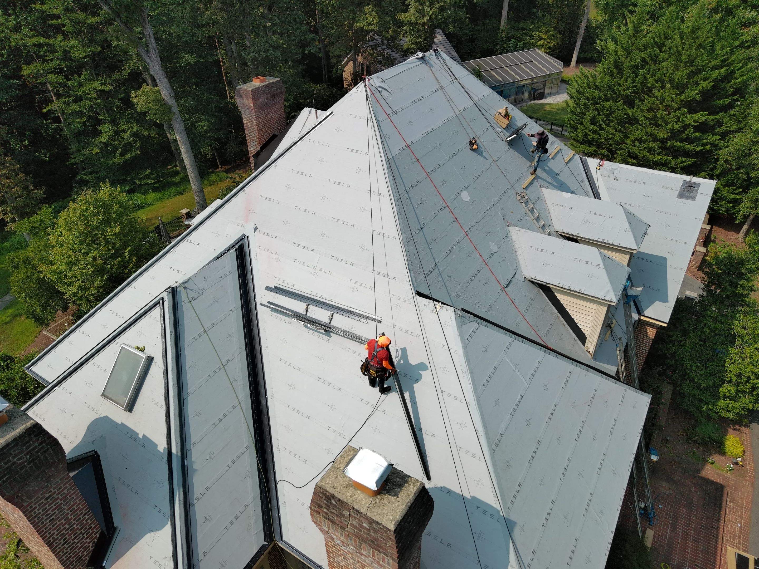 Extravagant Tesla Solar Roof in Maryland by American Home Contractors