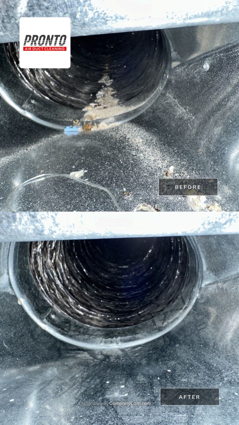 Air duct cleaning using Hypervac by Pronto Air Duct Cleaning