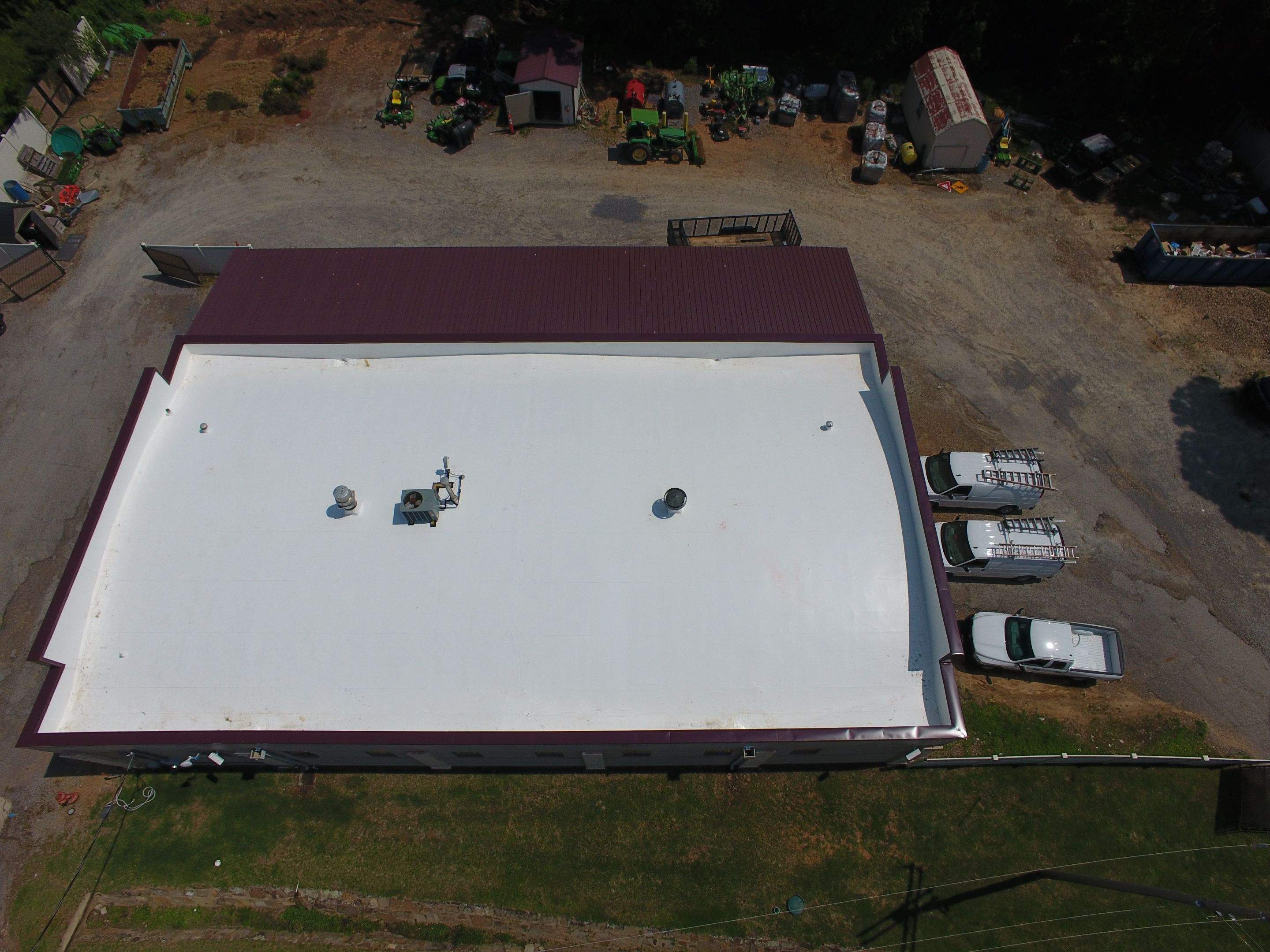 Choctaw Nation Healthcare Center - White Building by Hostetler Roofing