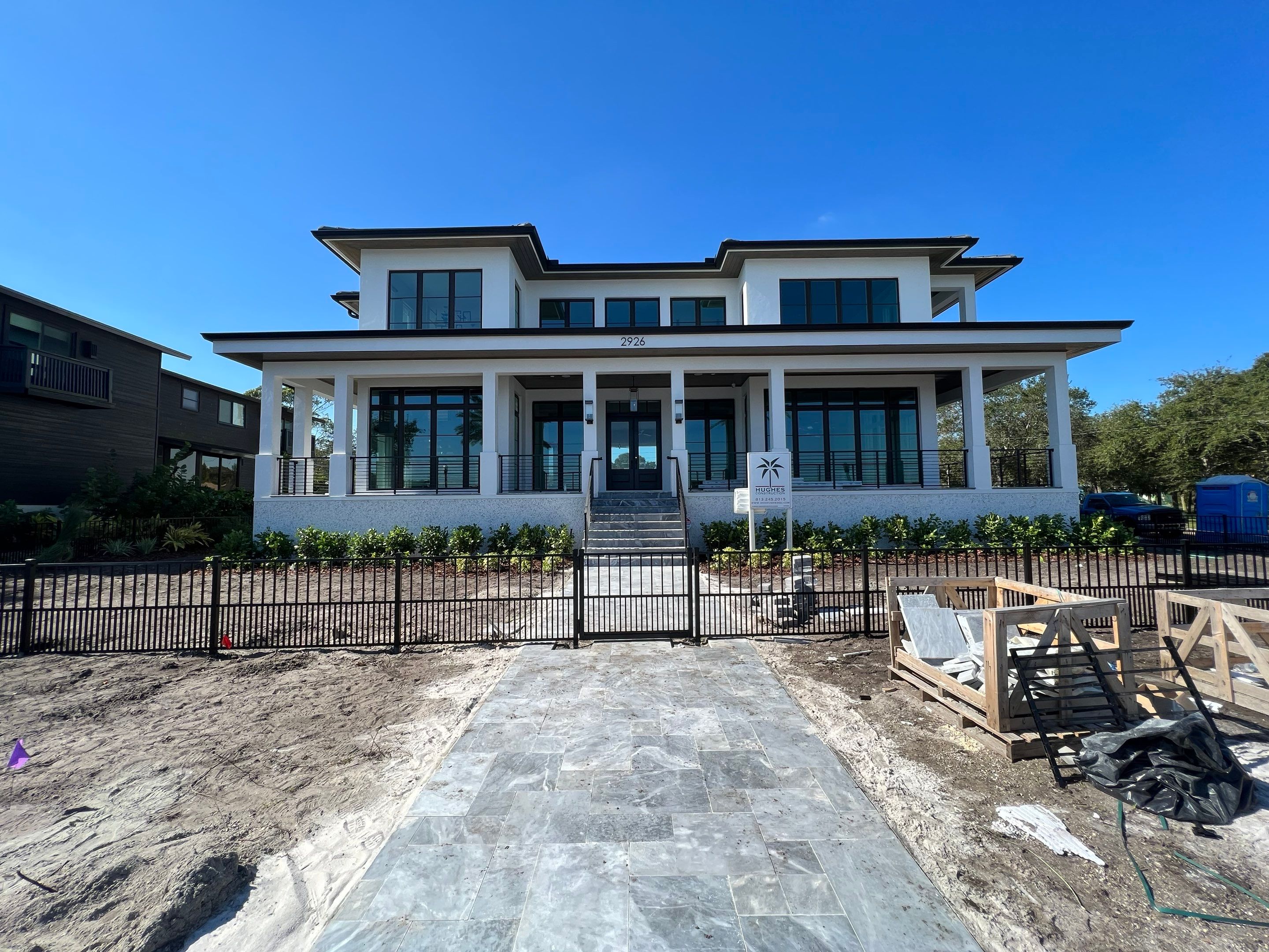 Aluminum Fence Installation using 3 Rail Aluminum Puppy Picket Fence by Asap fence and gates, LLC