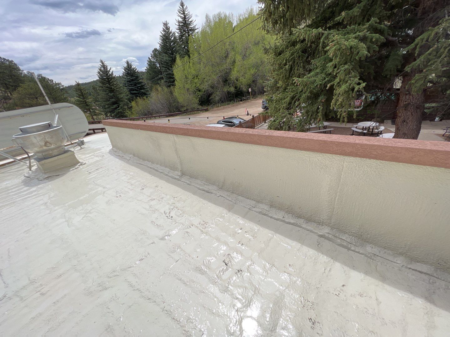 Commercial Roofing Installation using CASTAGRA ECODUR COATING by A to Z Roofing