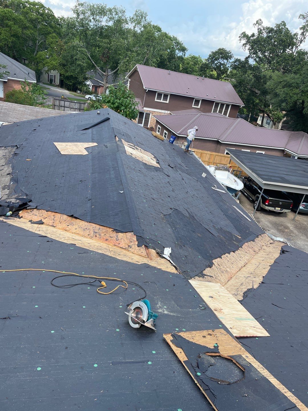 Residential Roofing Installation using Roof Replacement by American Roofing & Construction LLC