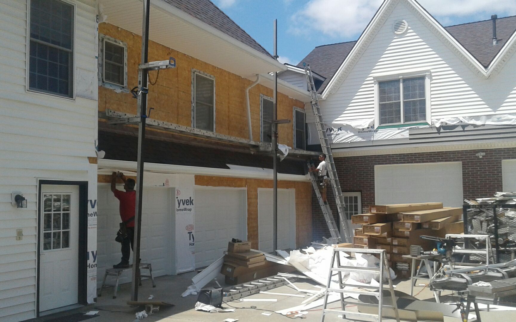 ROOF SIDING GUTTER REPLACEMENT after major Stom  using Owens Corning Duration and Alside Prodigy Siding by Gorilla Exteriors Contracting, LLC