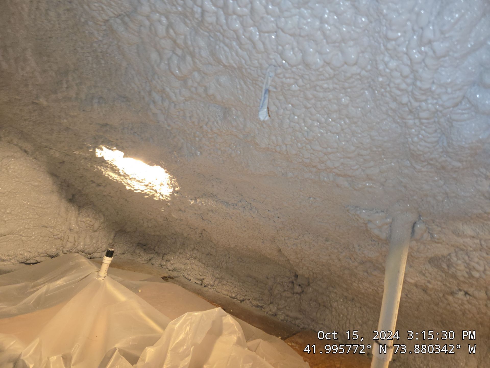 Attic Insulation using open cell spray foam by NYS Foam & Energy