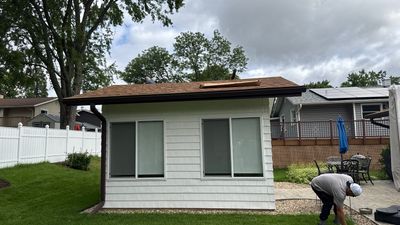 Turtle Shell gutter protection installation in Woodridge, IL 60517, photograph 23