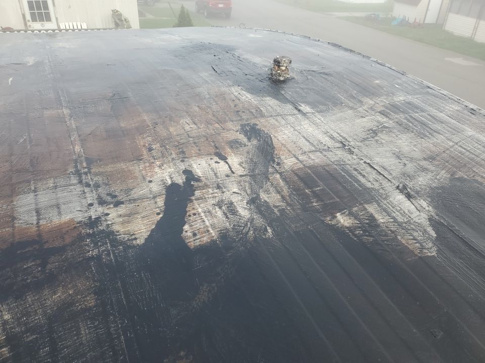 Residential Roofing Installation using 60 mil rubber roof  by Nitro Roofing and Construction